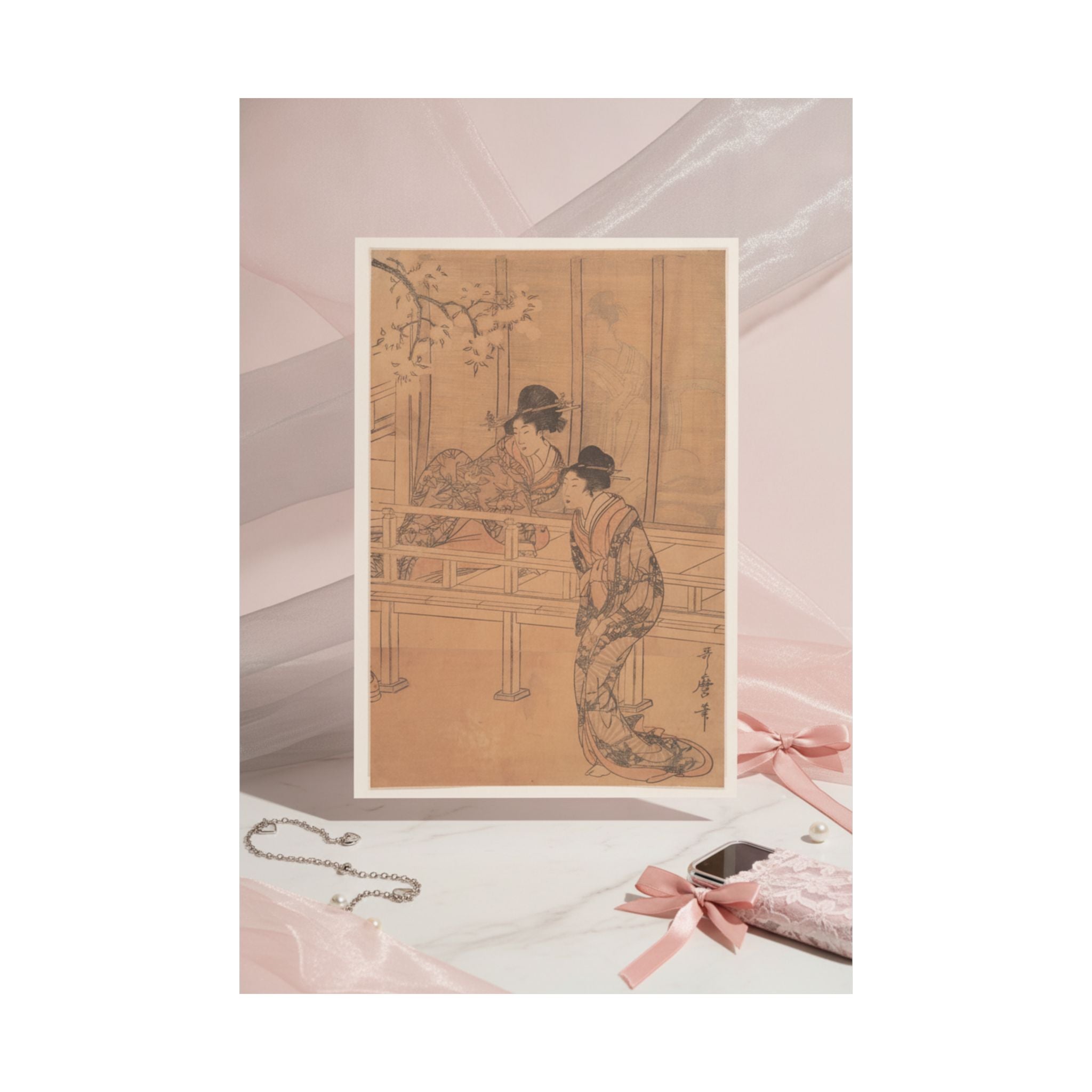 Product Marketing — The Lady Of Rokujo Being Visited By The Princess Aoi — Matte Poster