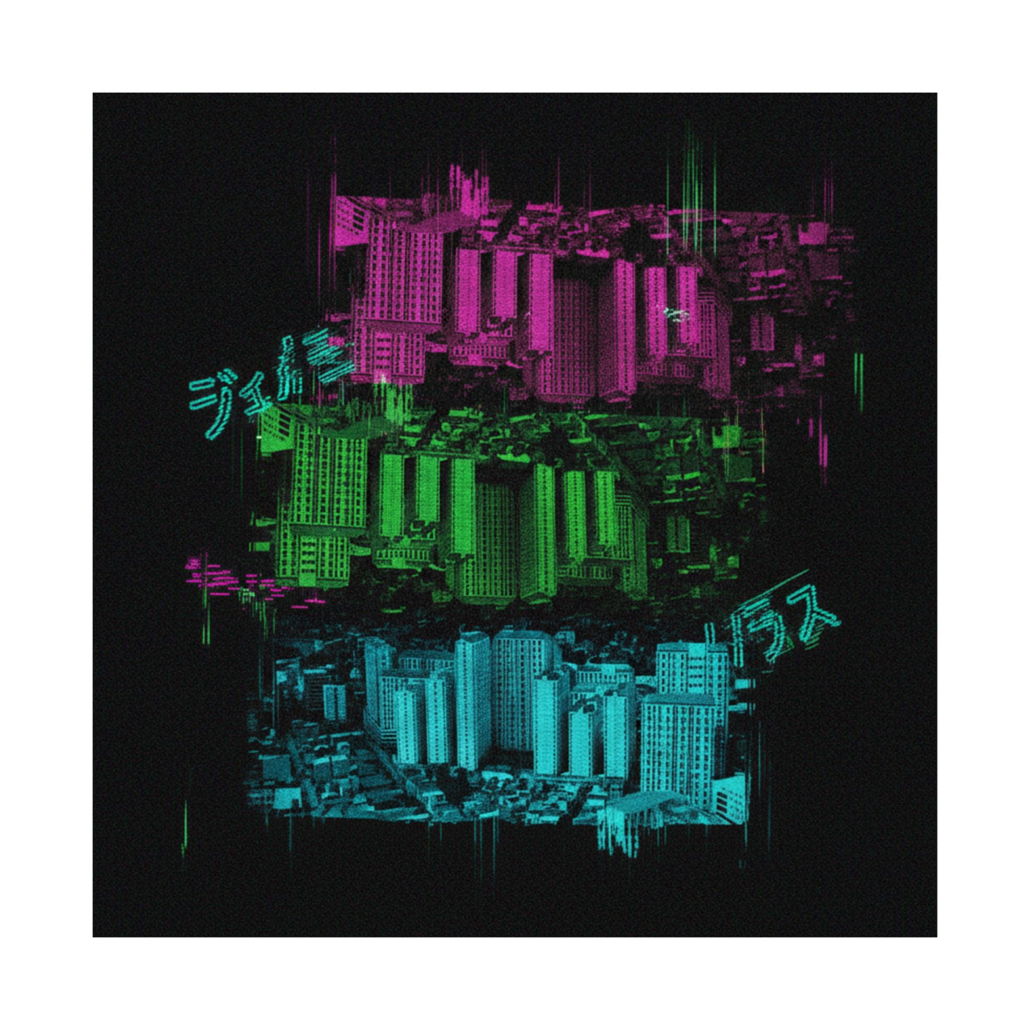 Glitch Culture — Cityscape — Matte Poster