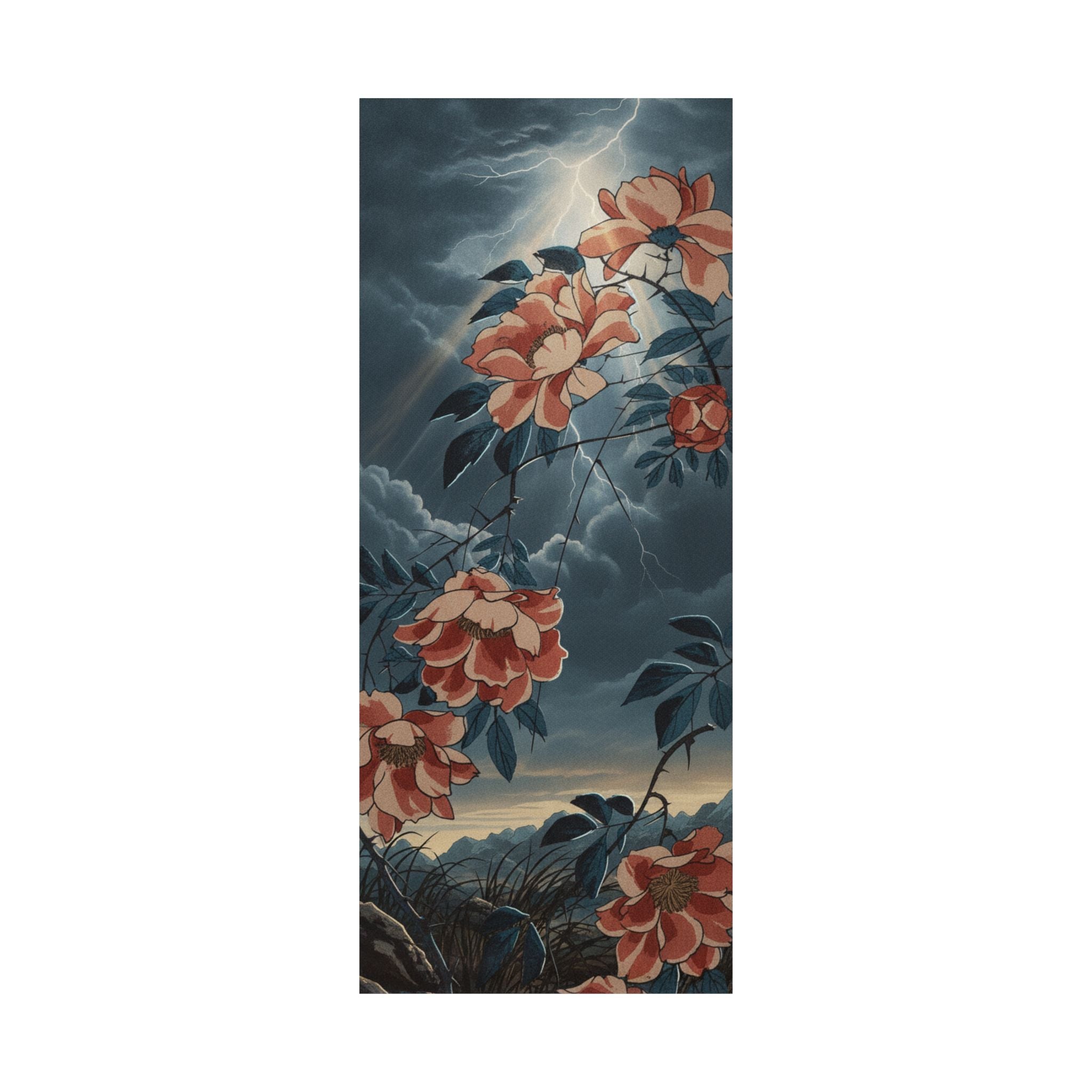 Dramatic Storm — Rose — Matte Poster