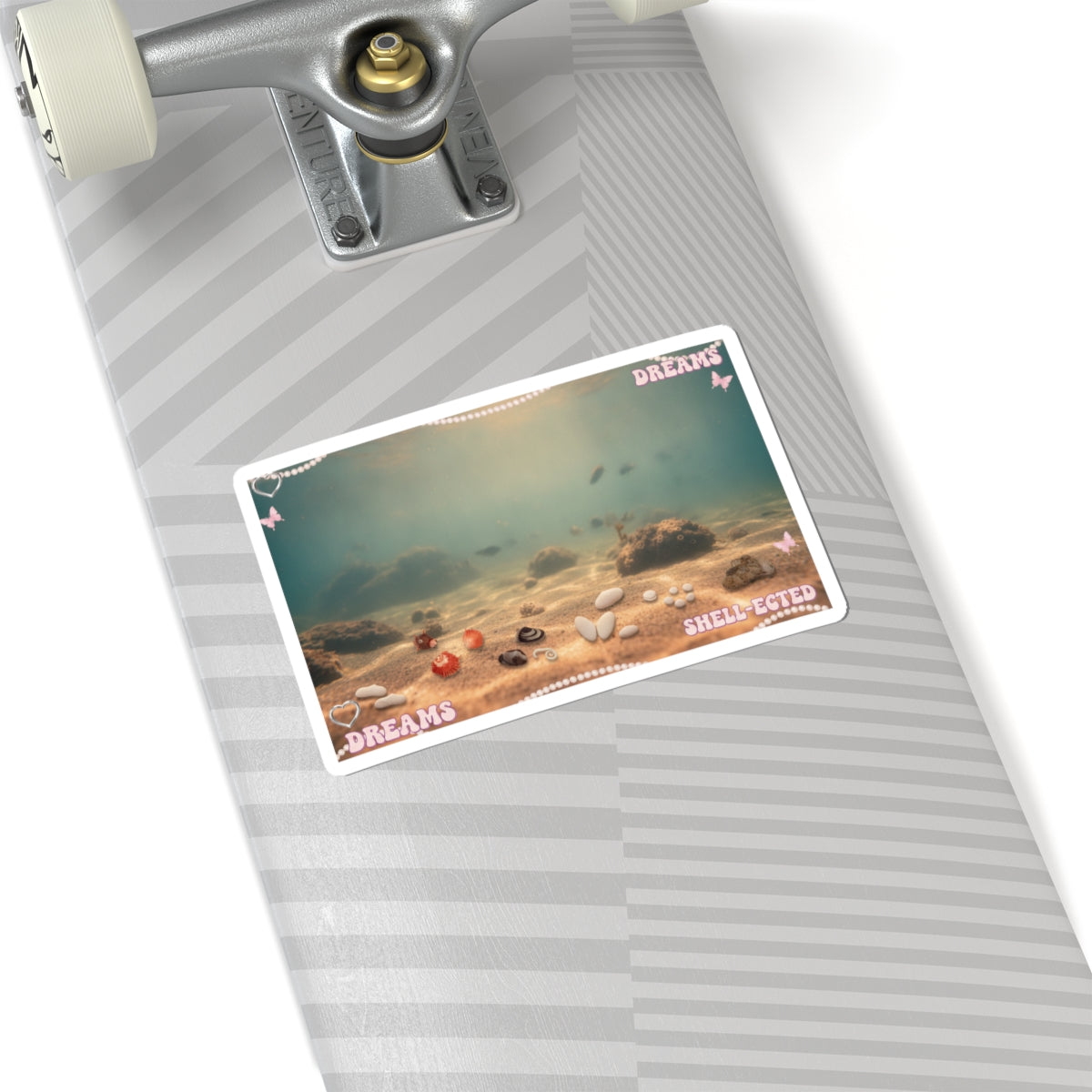 Scenic Nature — Shells Under Water — Kiss-Cut Sticker