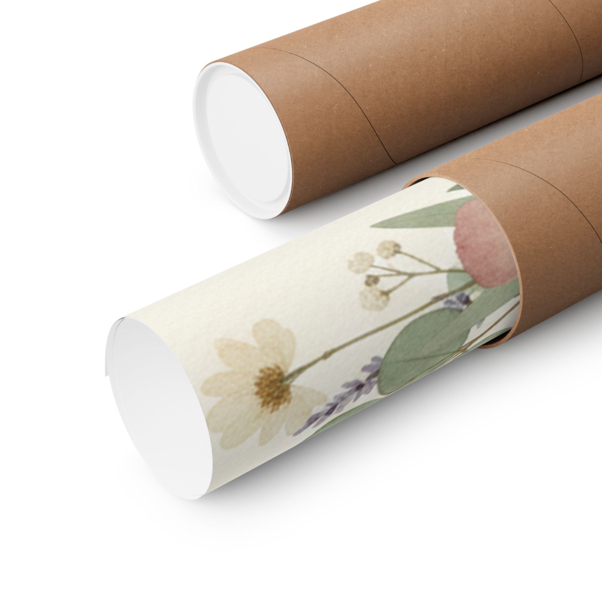 Pressed Lavender & Eucalyptus Garland Matte Poster