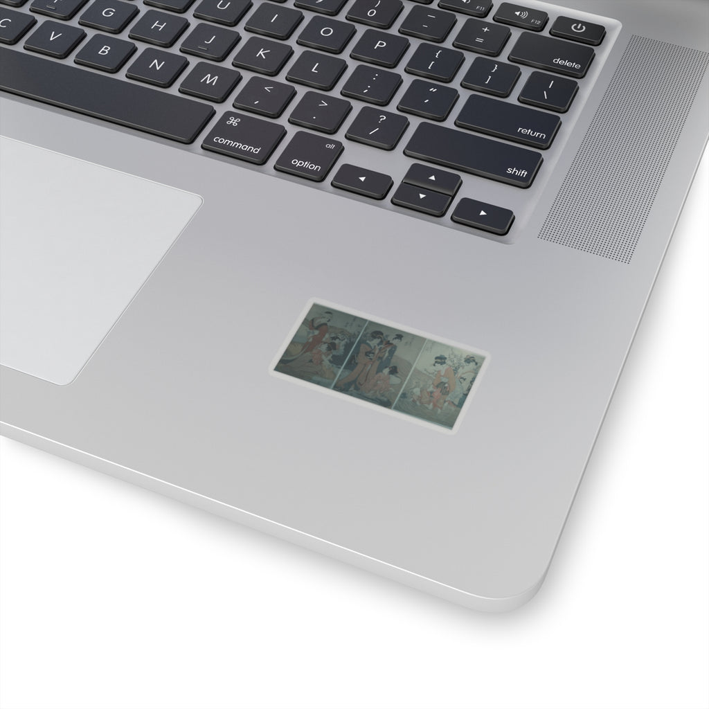 Cinematic — Women And Children On The Banks Of A Stream — Kiss-Cut Sticker