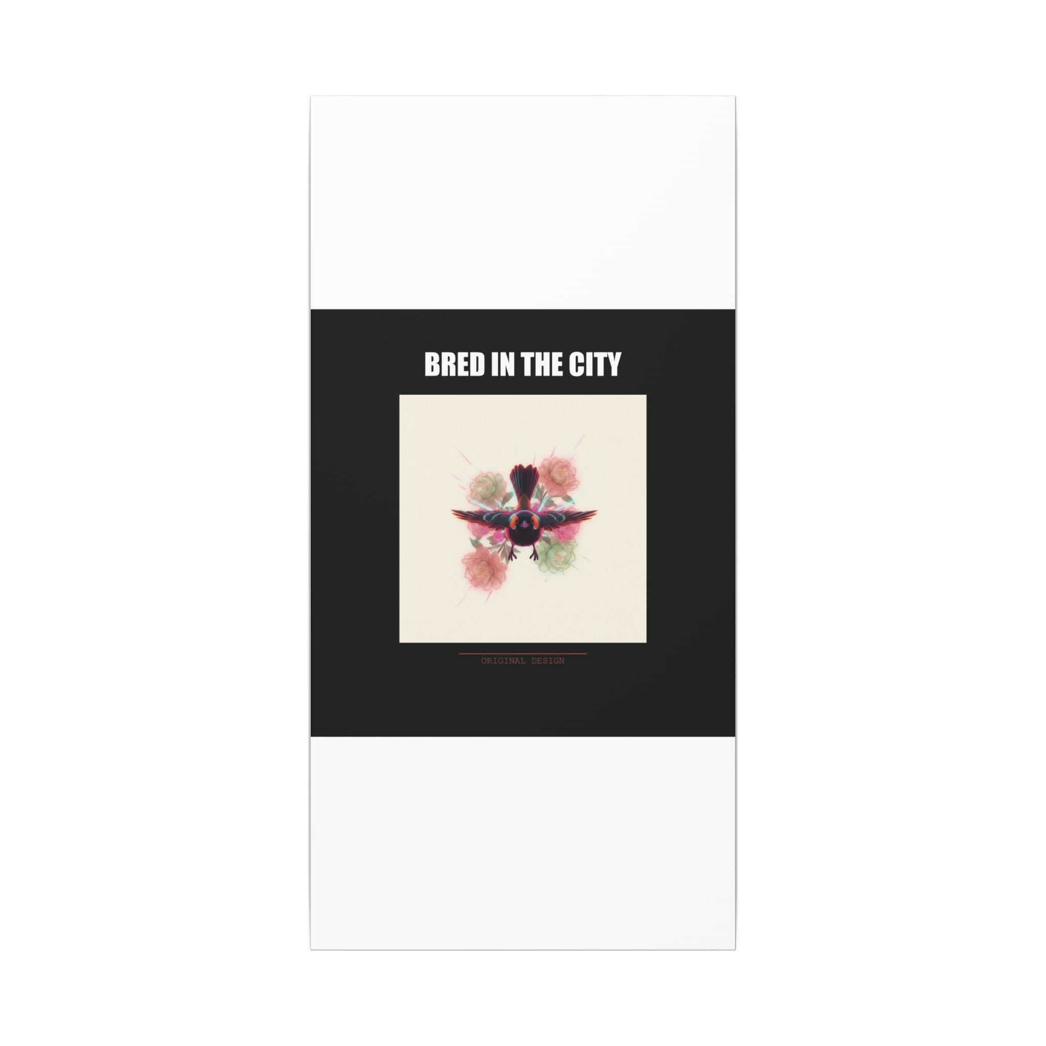 BRED IN THE CITY Flying Bird & Roses Matte Canvas