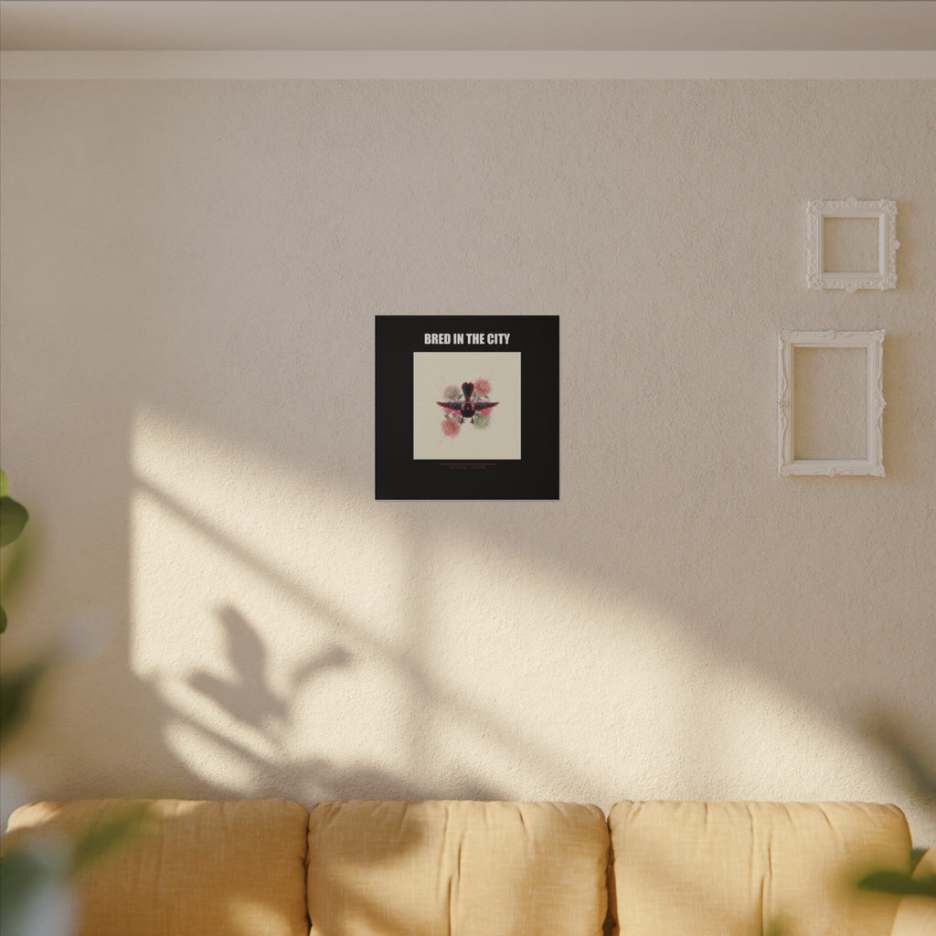 BRED IN THE CITY Flying Bird & Roses Matte Canvas