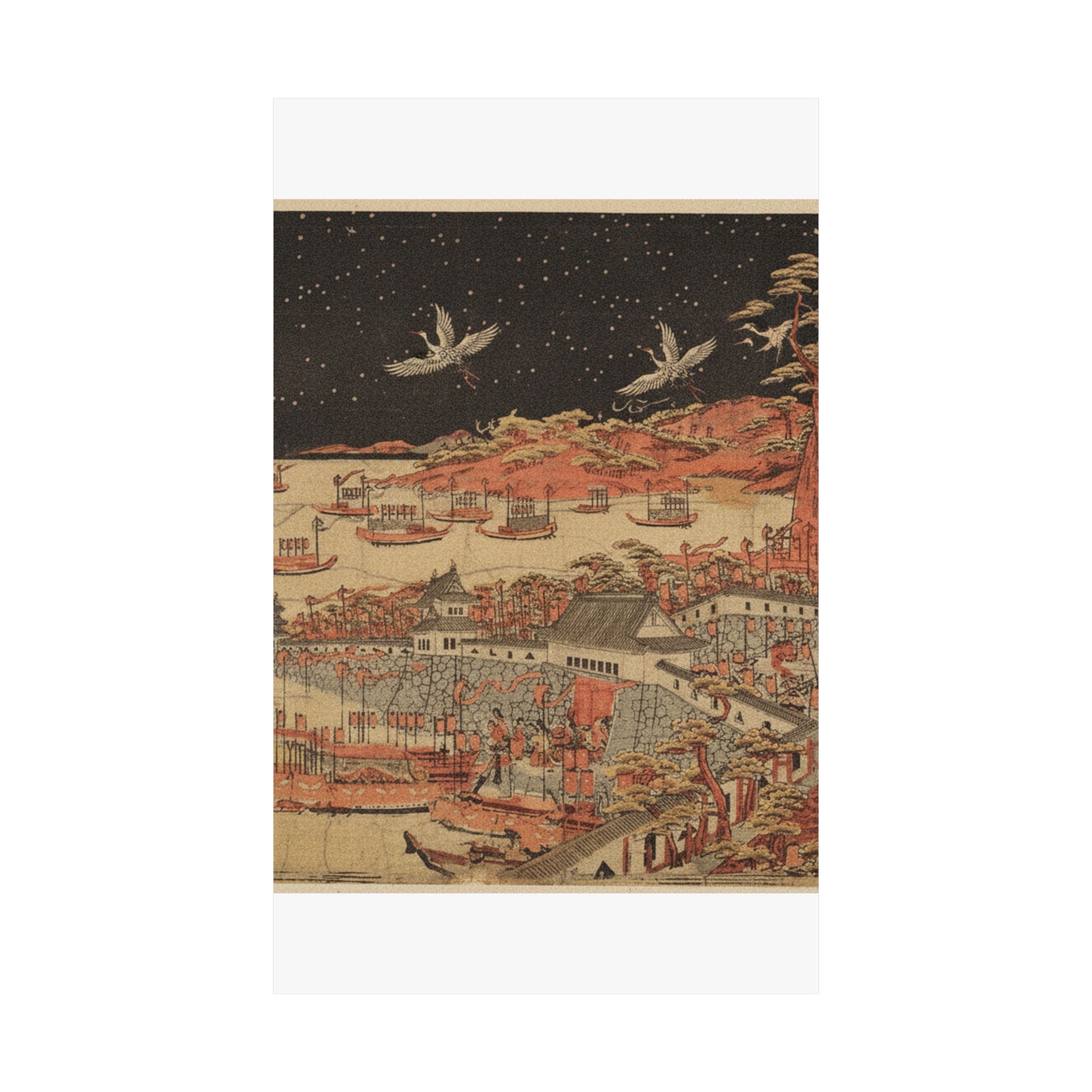 Japanese Street — Battle Of Ichi–No–Tani, March 21, 1184 — Matte Poster