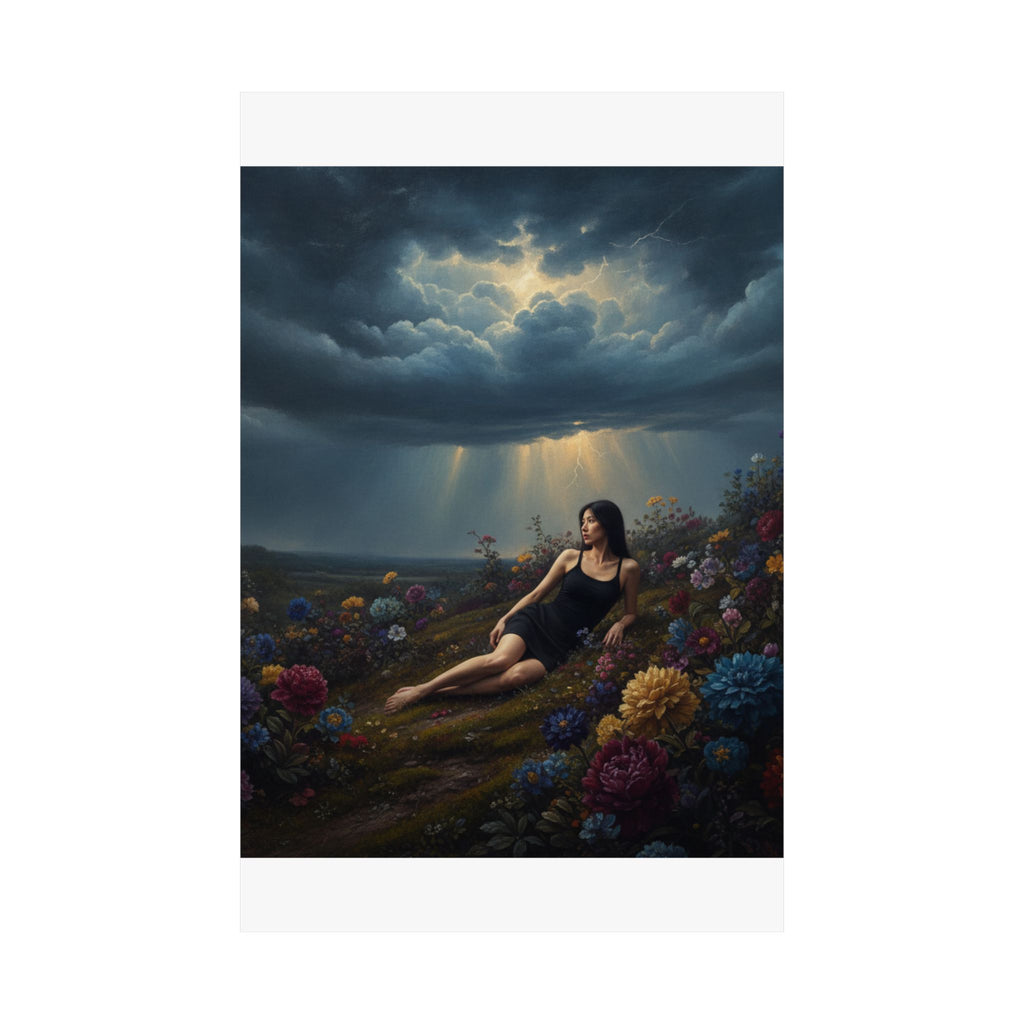 Dramatic Storm — Person — Matte Poster