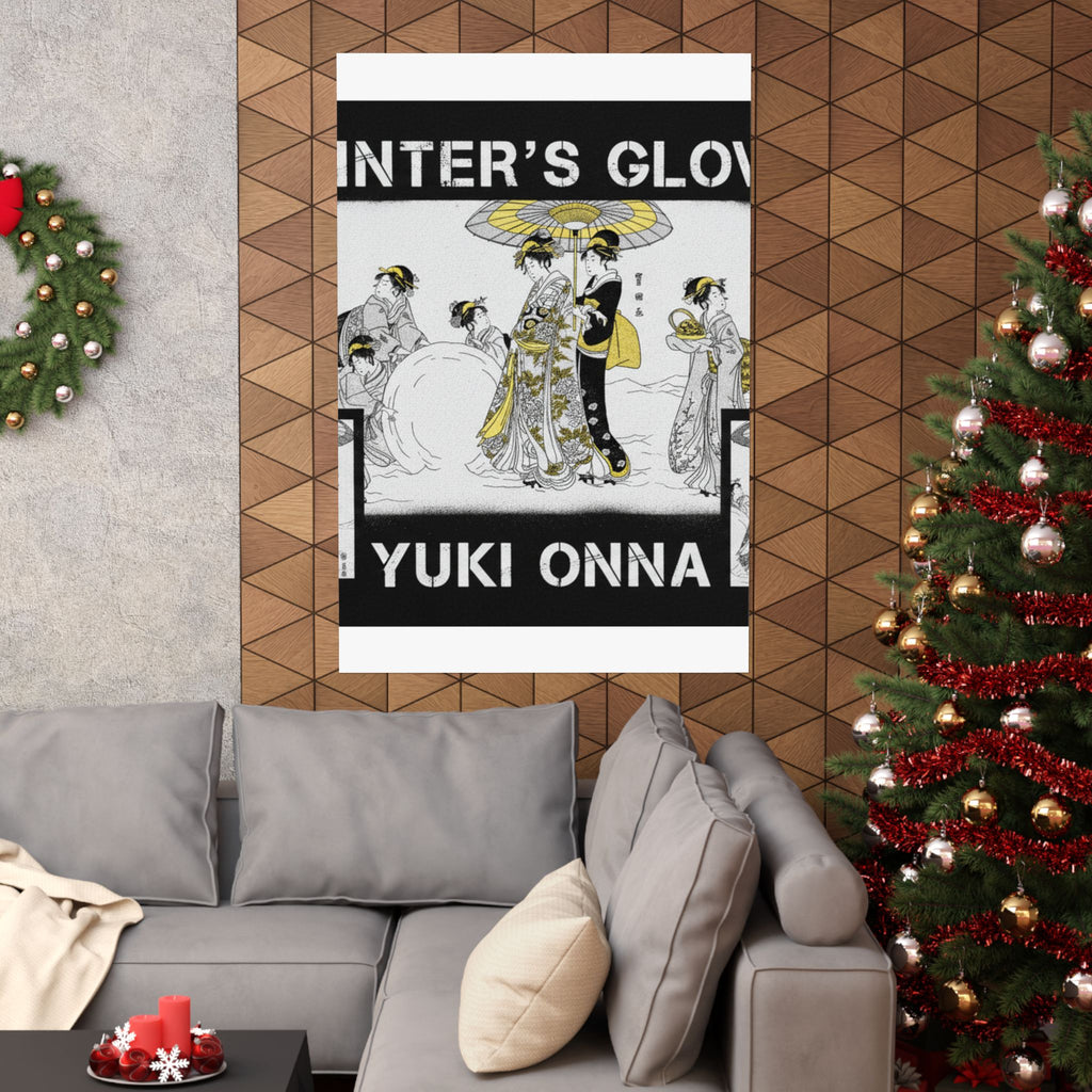 Streetwear Collage — Courtesans And Attendants Making A Giant Snowball — Matte Poster