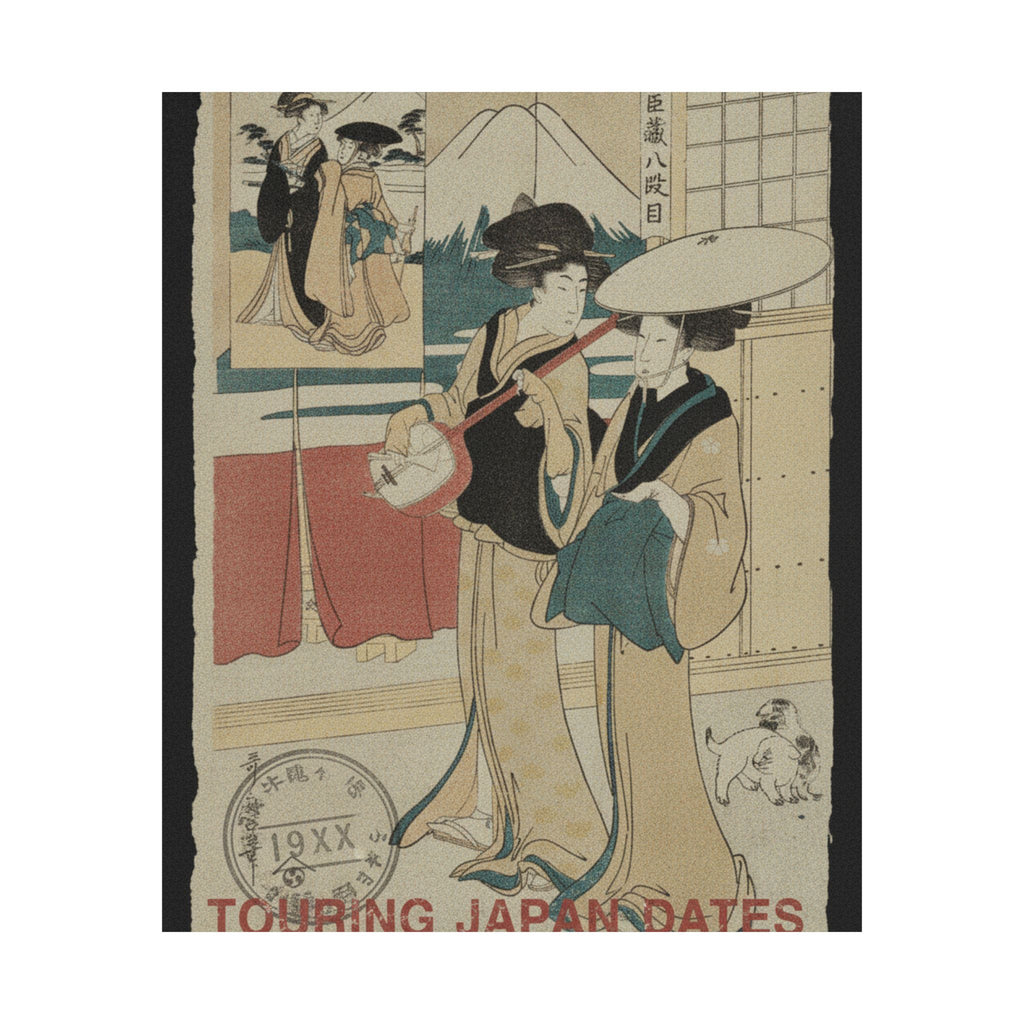 Vintage Bootleg — Two Tori-Oi, Or Itinerant Women Musicians Of The Eta Class — Matte Poster