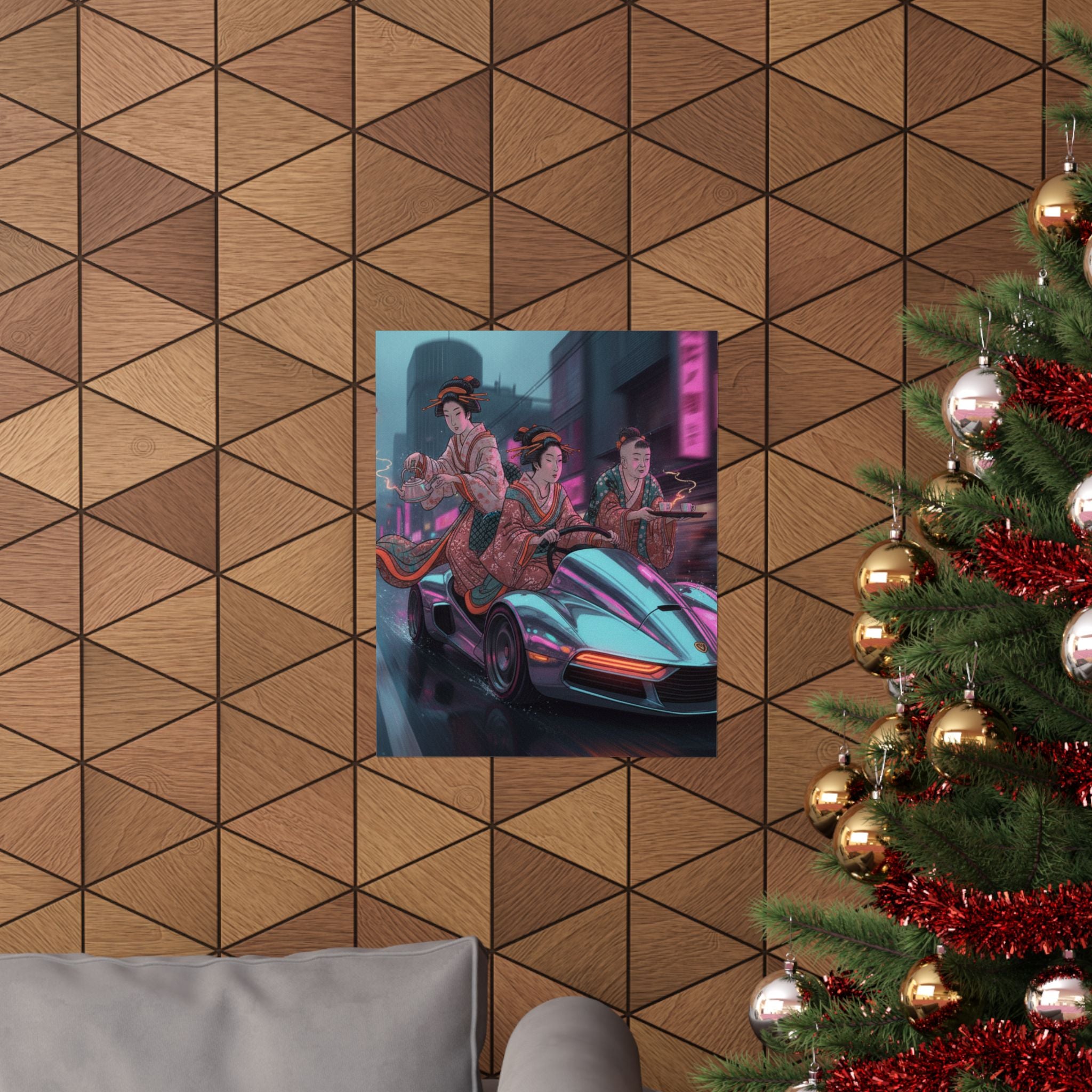 Fast Furious — Two Young Ladies Having Tea Attended By Elderly Servant — Matte Poster