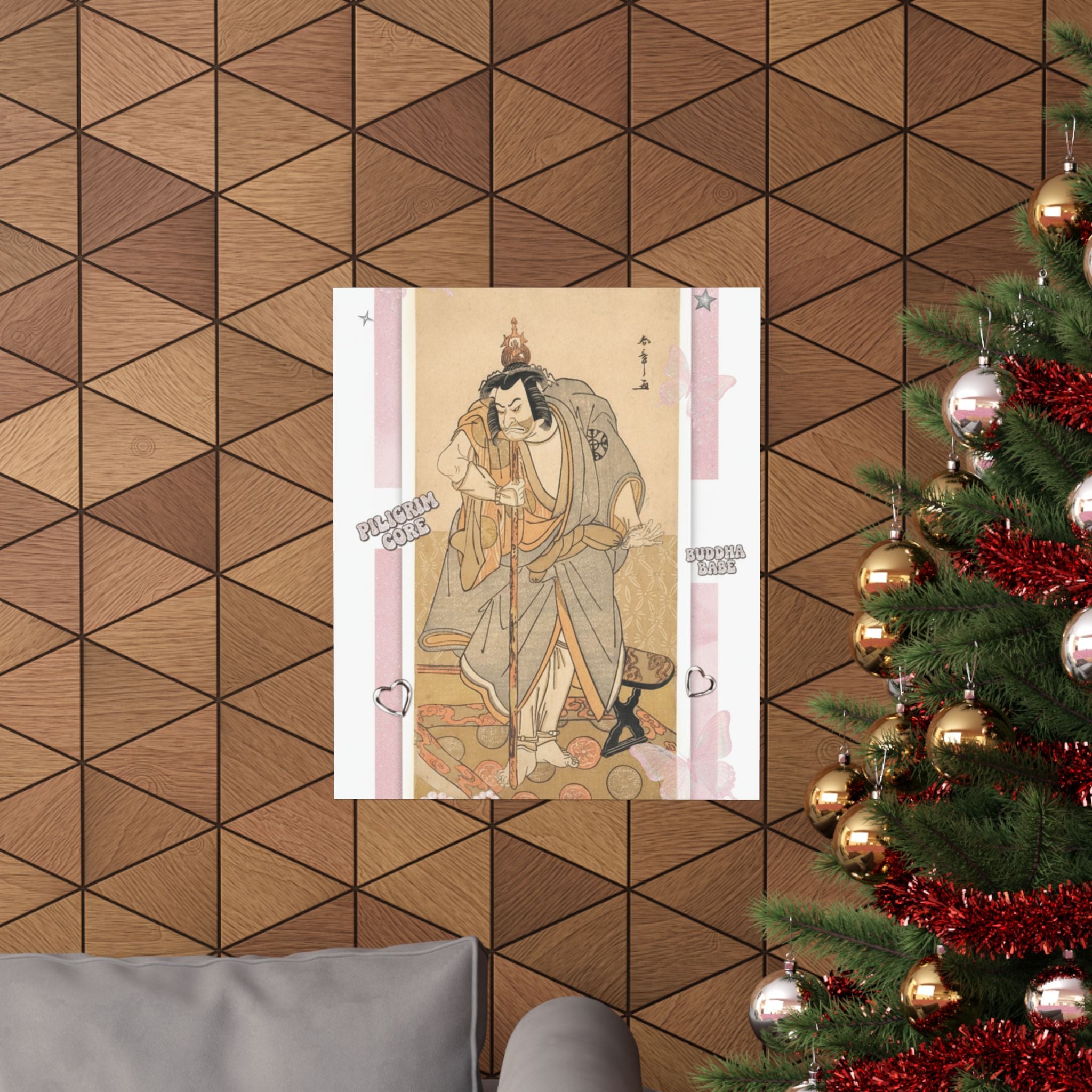 Ecommerce Main — The Actor Nakamura Nakazo As A Rokuju-Rokubu (Pilgrim To Buddhist Temple) — Matte Poster