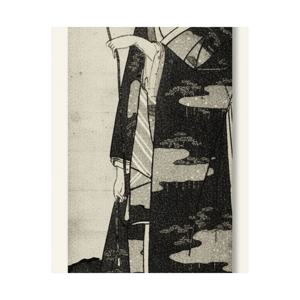 Ecommerce Main — A Woman Playing With A Monkey Which Has Climbed A Tree — Matte Poster