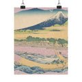 Scenic Nature — Tago Bay Near Ejiri On The Tōkaidō (Tōkaidō Ejiri Tago No Ura Ryaku Zu), From Th — Matte Poster