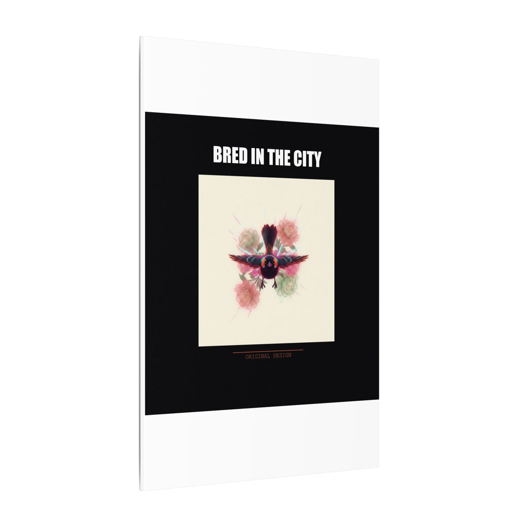BRED IN THE CITY Flying Bird & Roses Matte Canvas