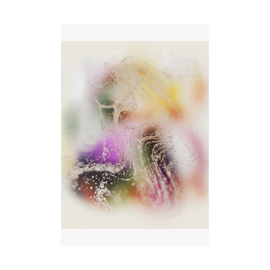 Dreamy Blurred Colour Cloud Abstract Art Poster
