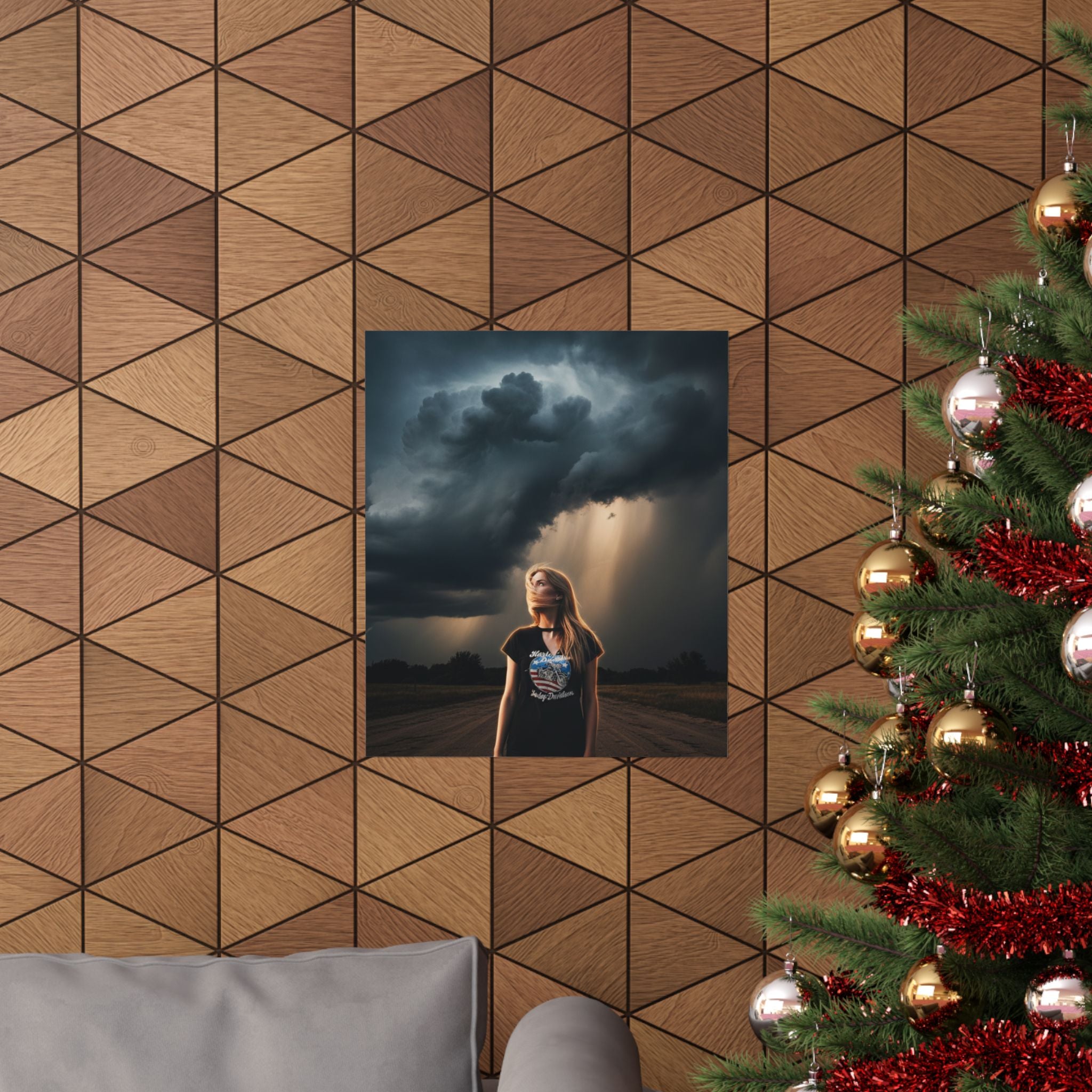 Dramatic Storm — Person — Matte Poster