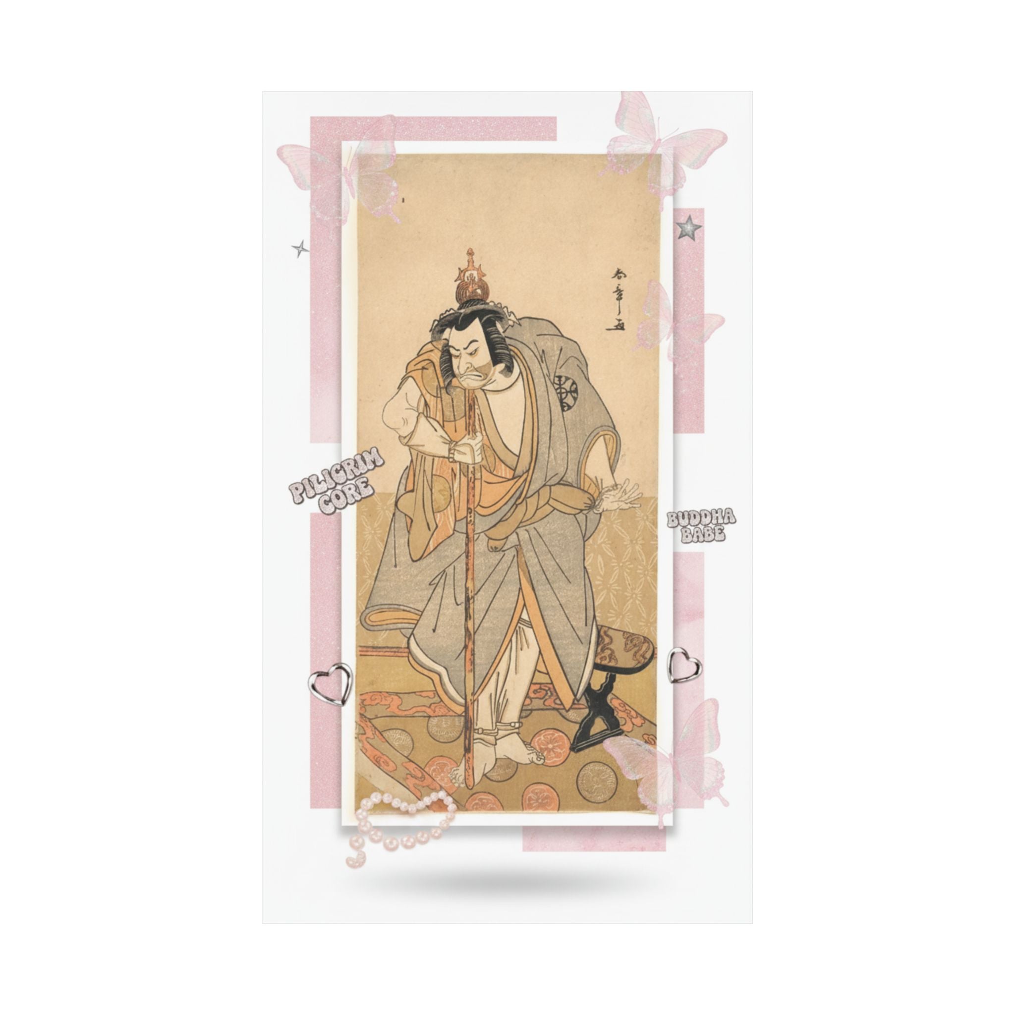 Ecommerce Main — The Actor Nakamura Nakazo As A Rokuju-Rokubu (Pilgrim To Buddhist Temple) — Matte Poster
