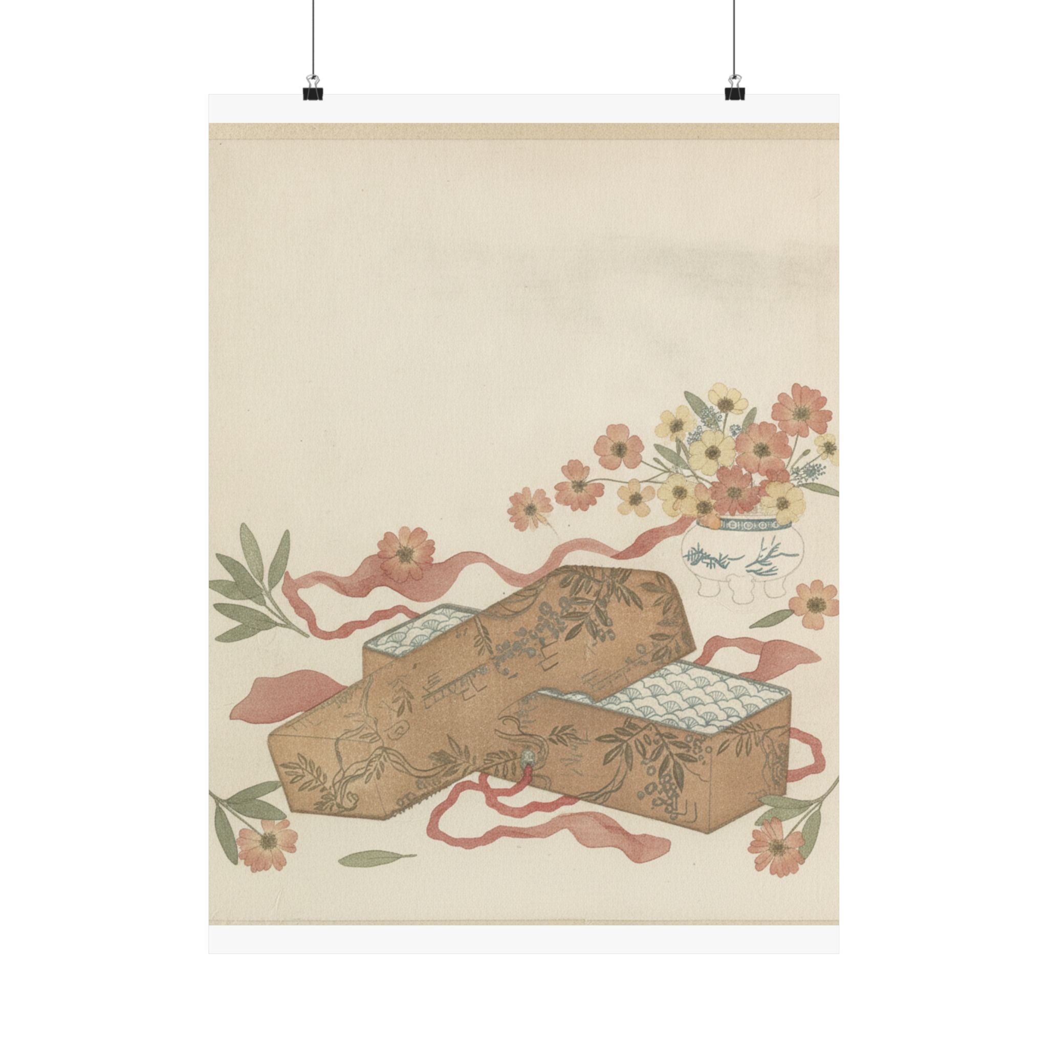 Botanical — Letter-Box With Letter And Potted Flower — Matte Poster