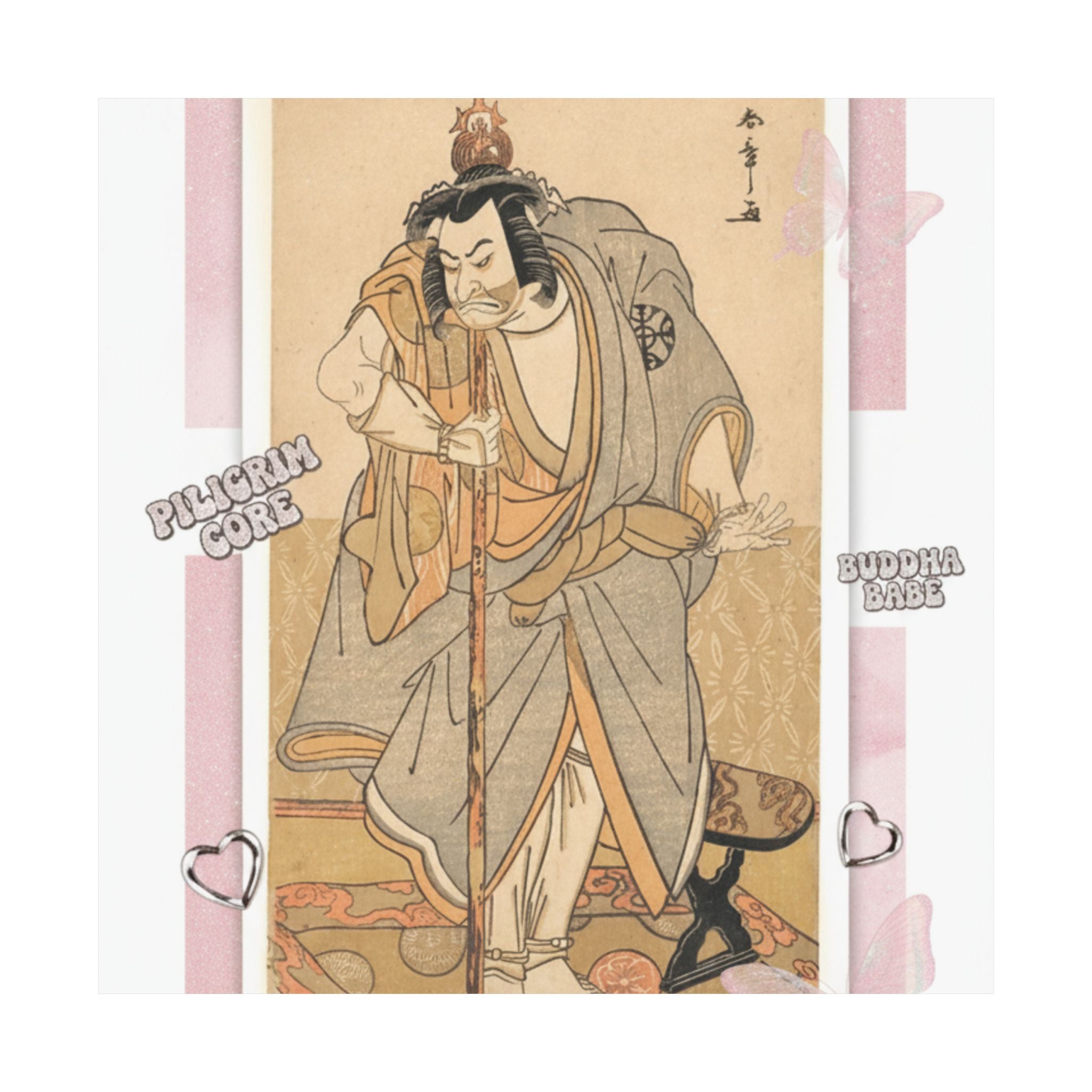Ecommerce Main — The Actor Nakamura Nakazo As A Rokuju-Rokubu (Pilgrim To Buddhist Temple) — Matte Poster
