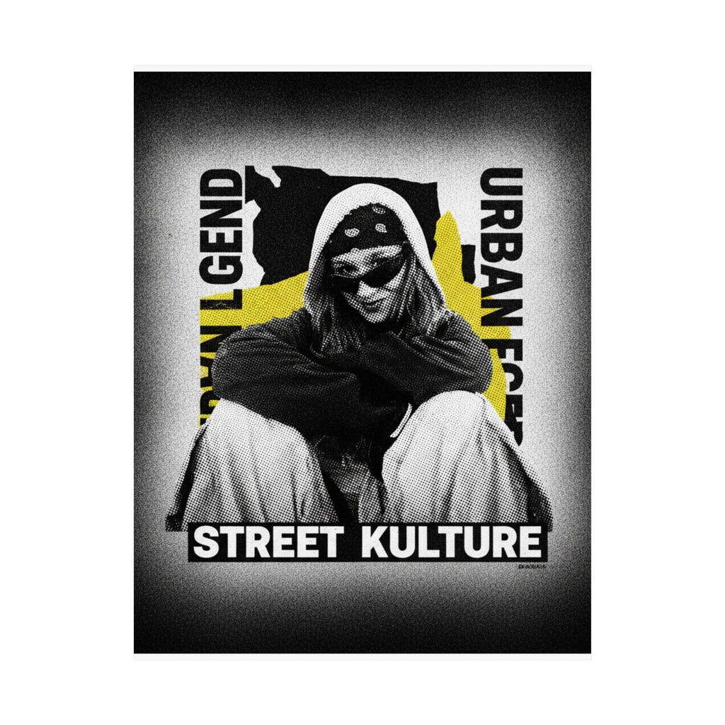 Streetwear Collage — Person — Matte Poster