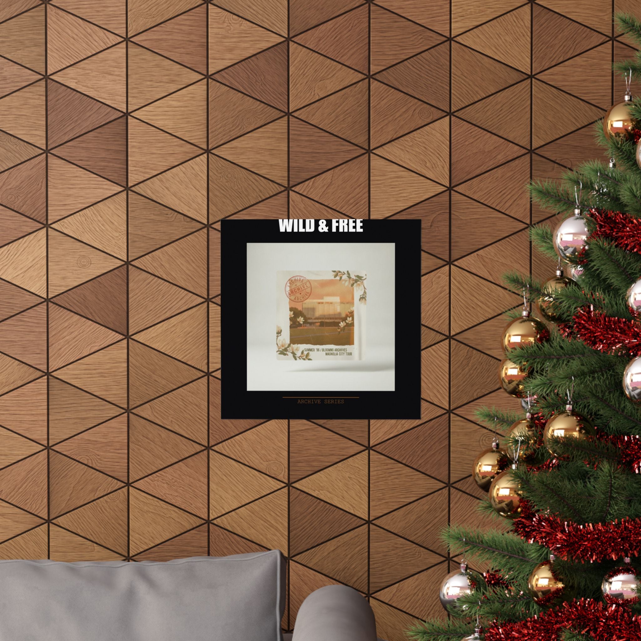 WILD & FREE Vintage Magnolia Archive Matte Poster