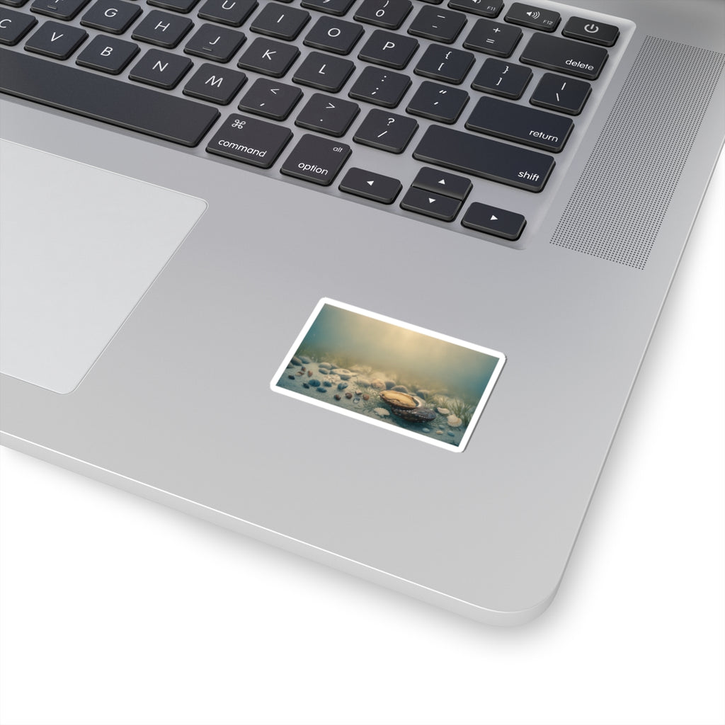 Scenic Nature — Shells Under Water — Kiss-Cut Sticker