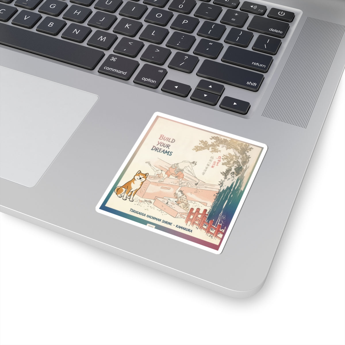 Affirmation — History Of Kamakura: Building Tsurugaoka Hachiman Shrine — Kiss-Cut Sticker
