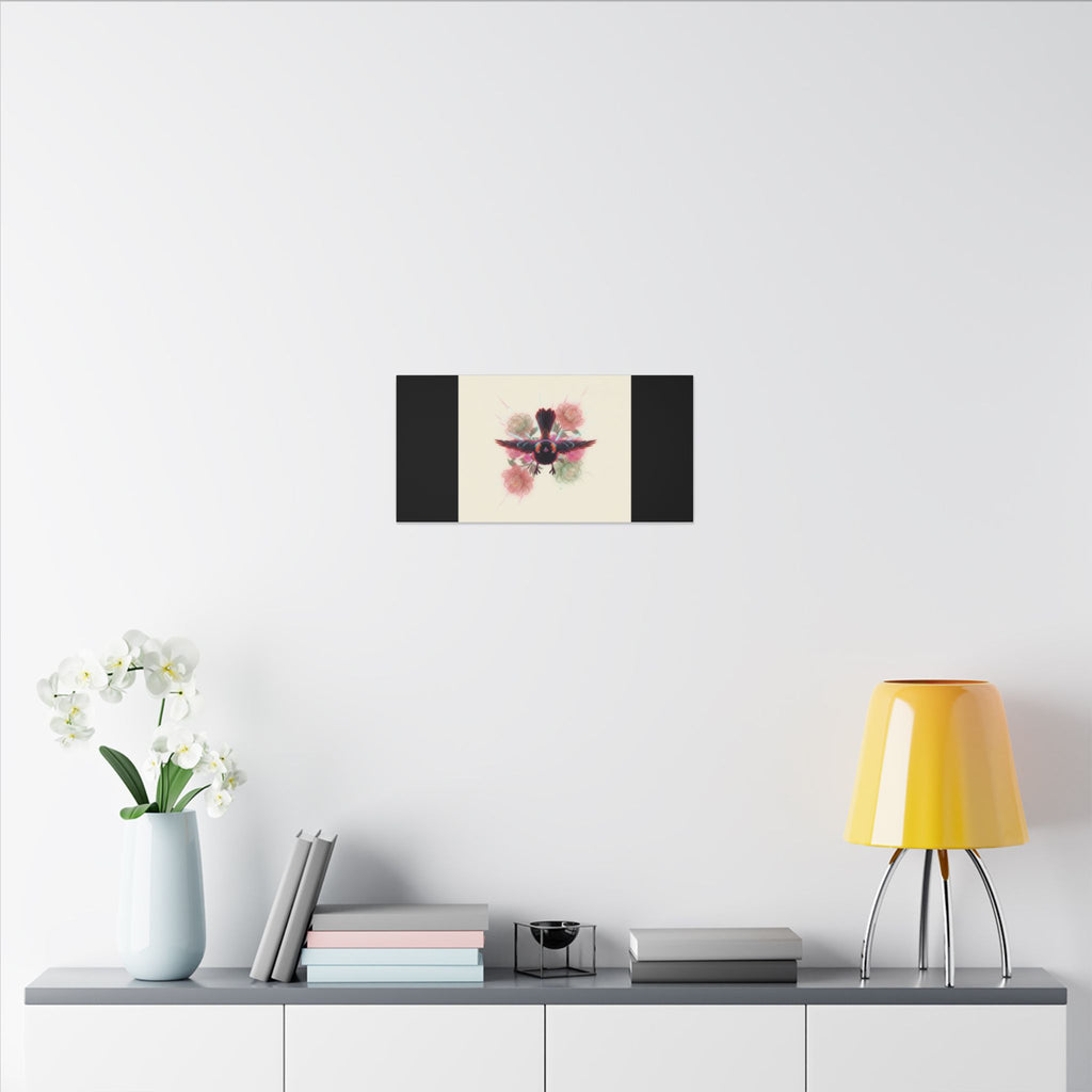 BRED IN THE CITY Flying Bird & Roses Matte Canvas