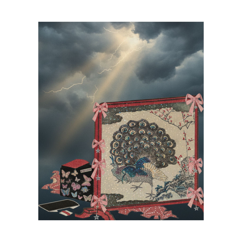 Dramatic Storm — Screen And Lady'S Work-Box — Matte Poster