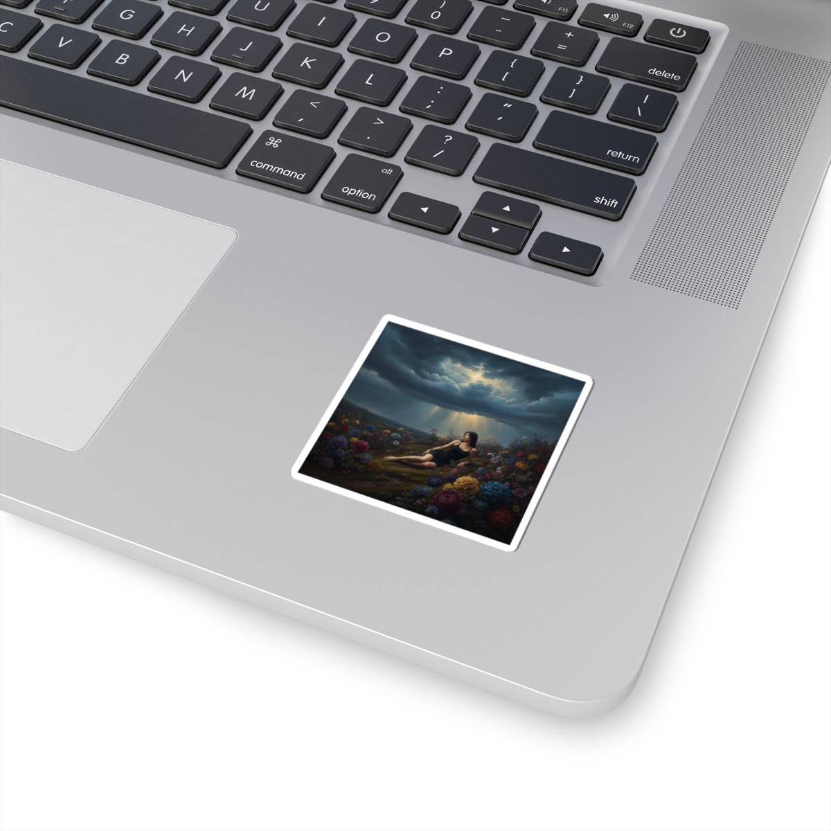 Dramatic Storm — Person — Kiss-Cut Sticker
