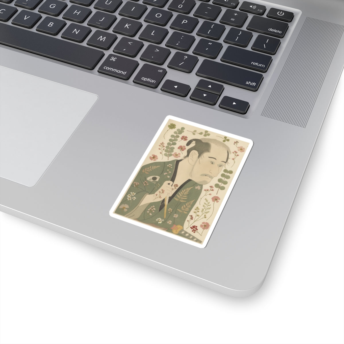 Botanical — The Actor Onoye Matsusuke As A Ronin — Kiss-Cut Sticker