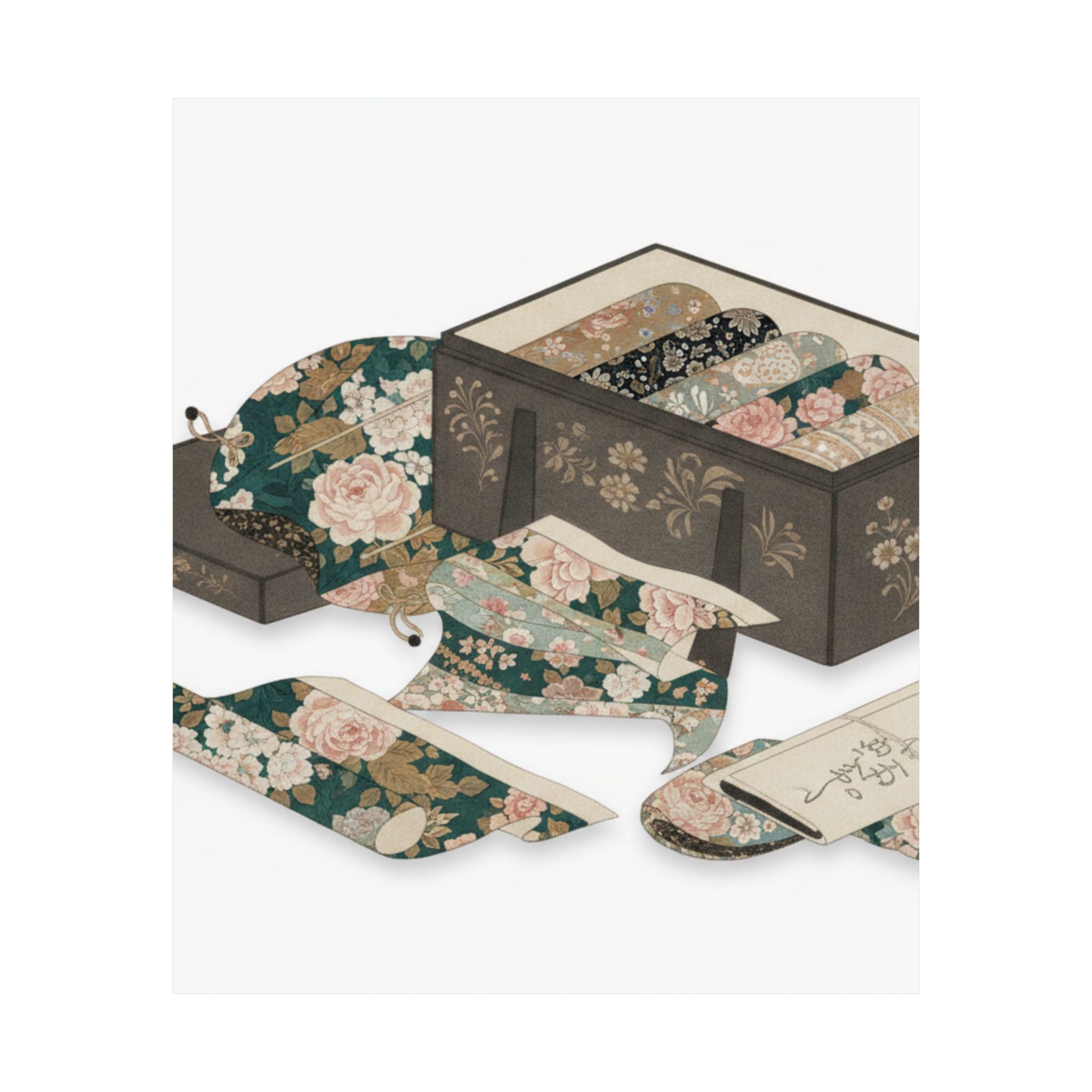 Ecommerce Main — Box With Draperies — Matte Poster