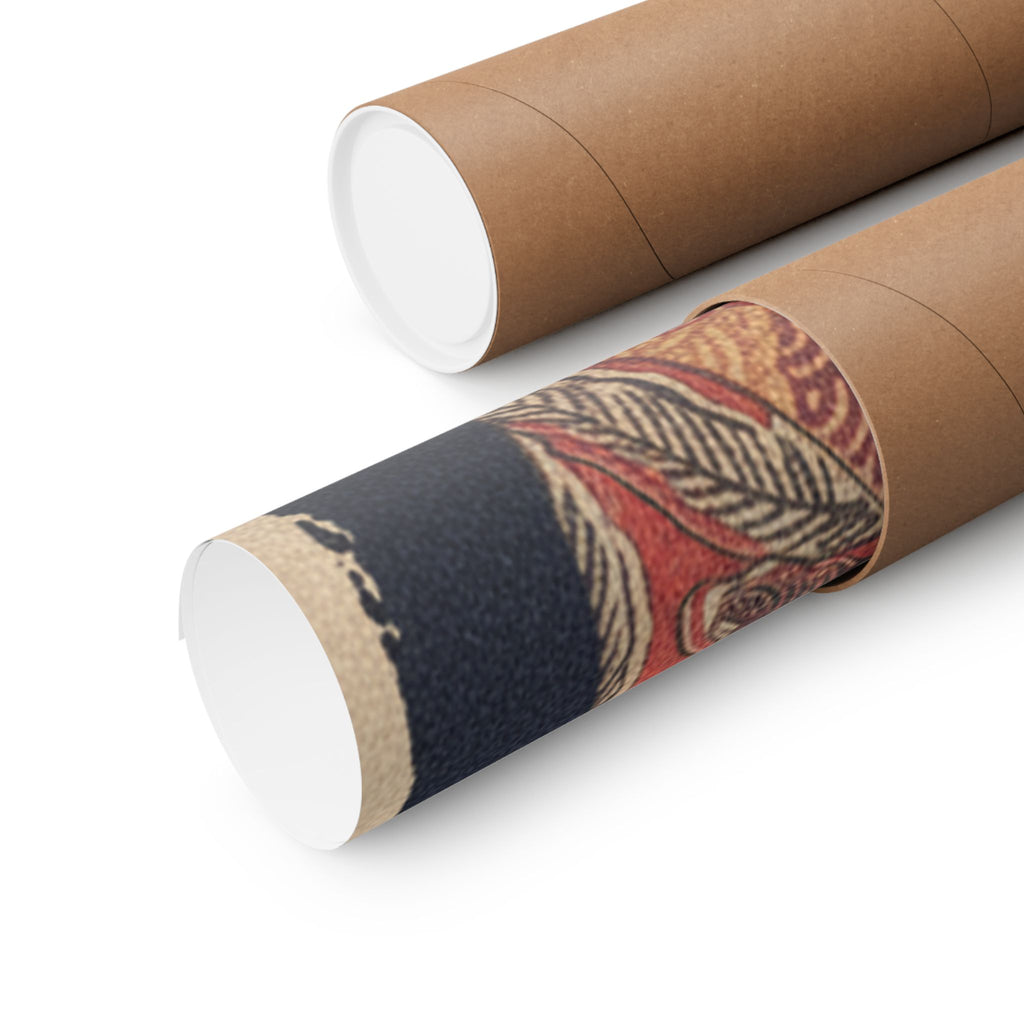 Japanese Street — Courtesan With Branch Of Seri — Matte Poster