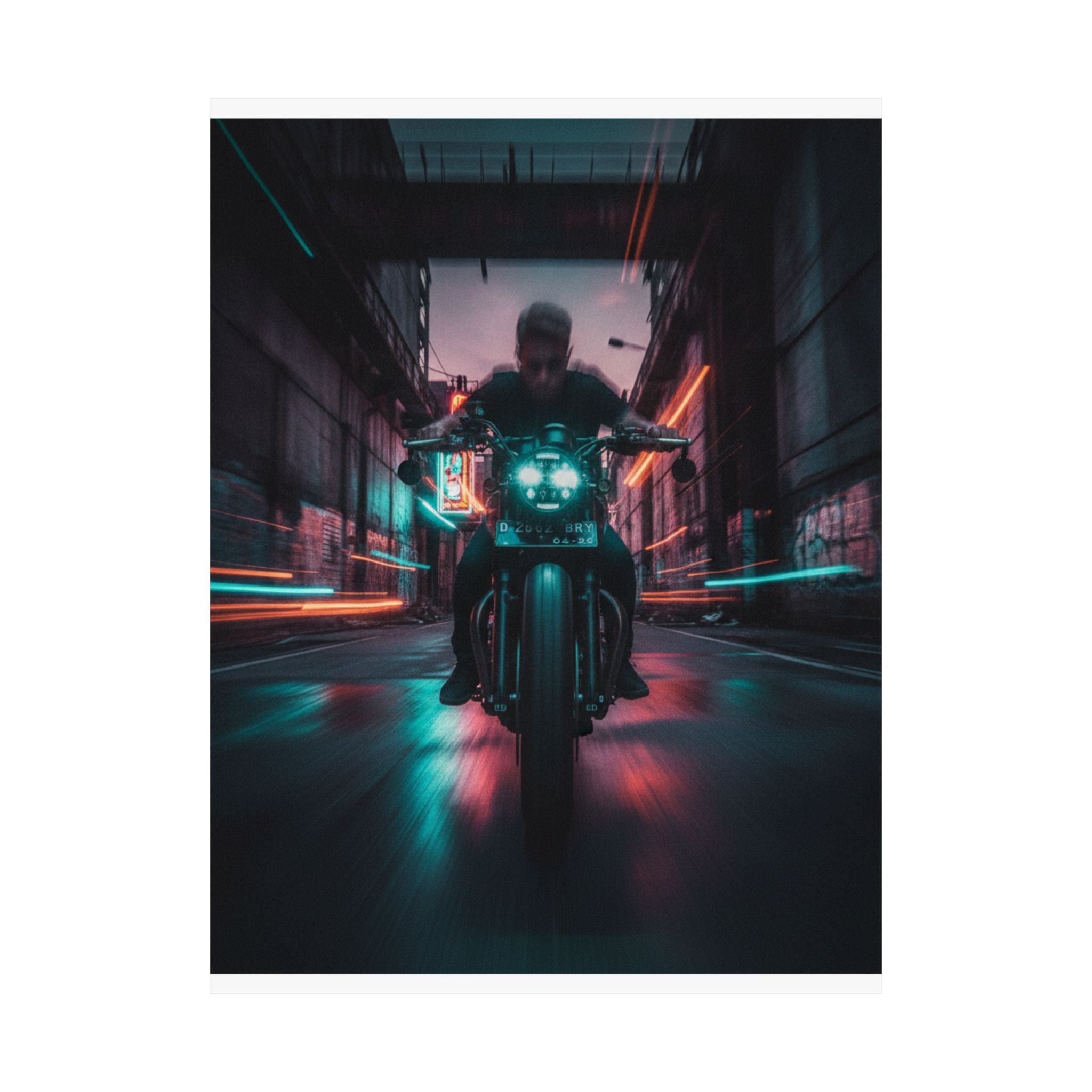 Fast Furious — Motorcycle — Matte Poster