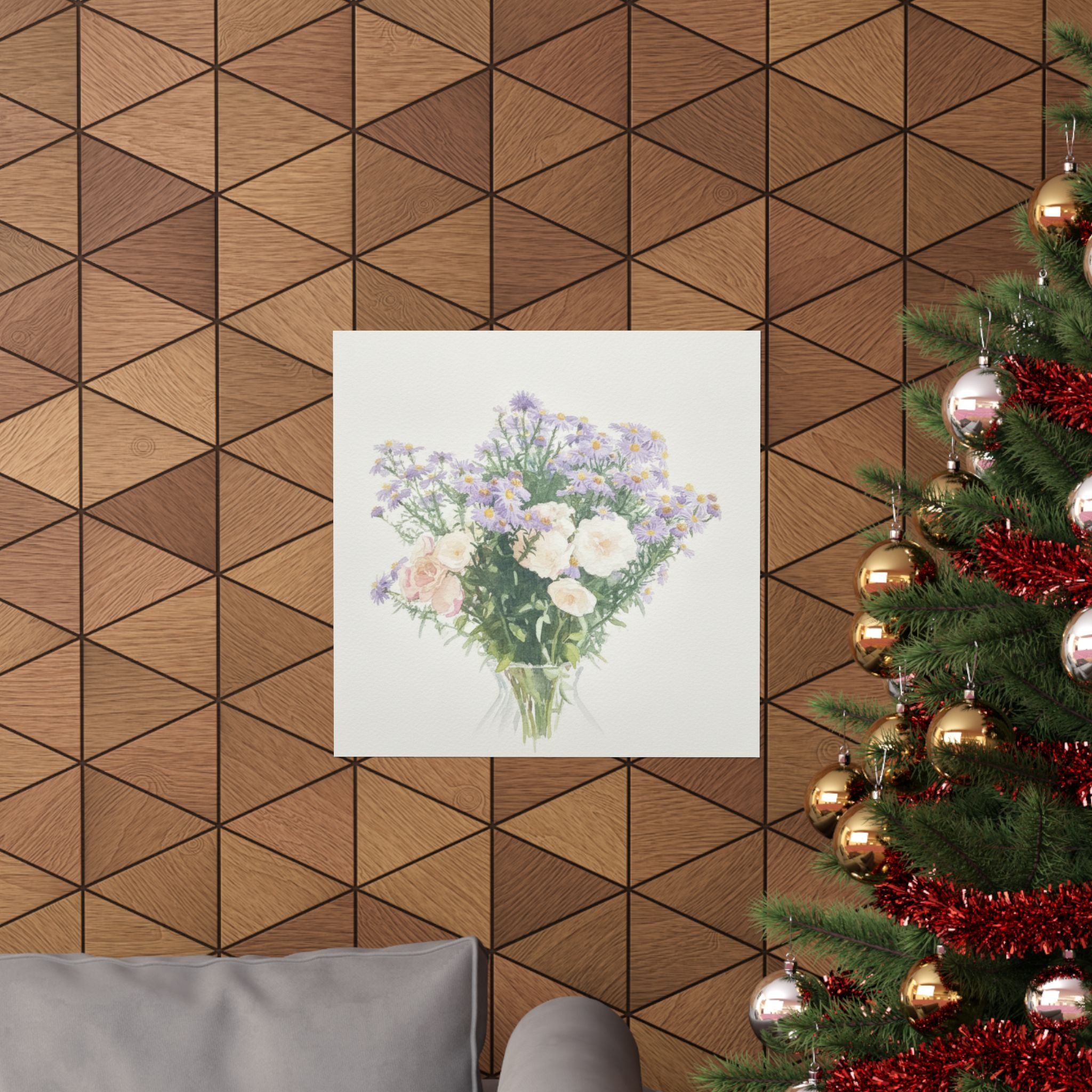 Watercolor — Flowers — Matte Poster