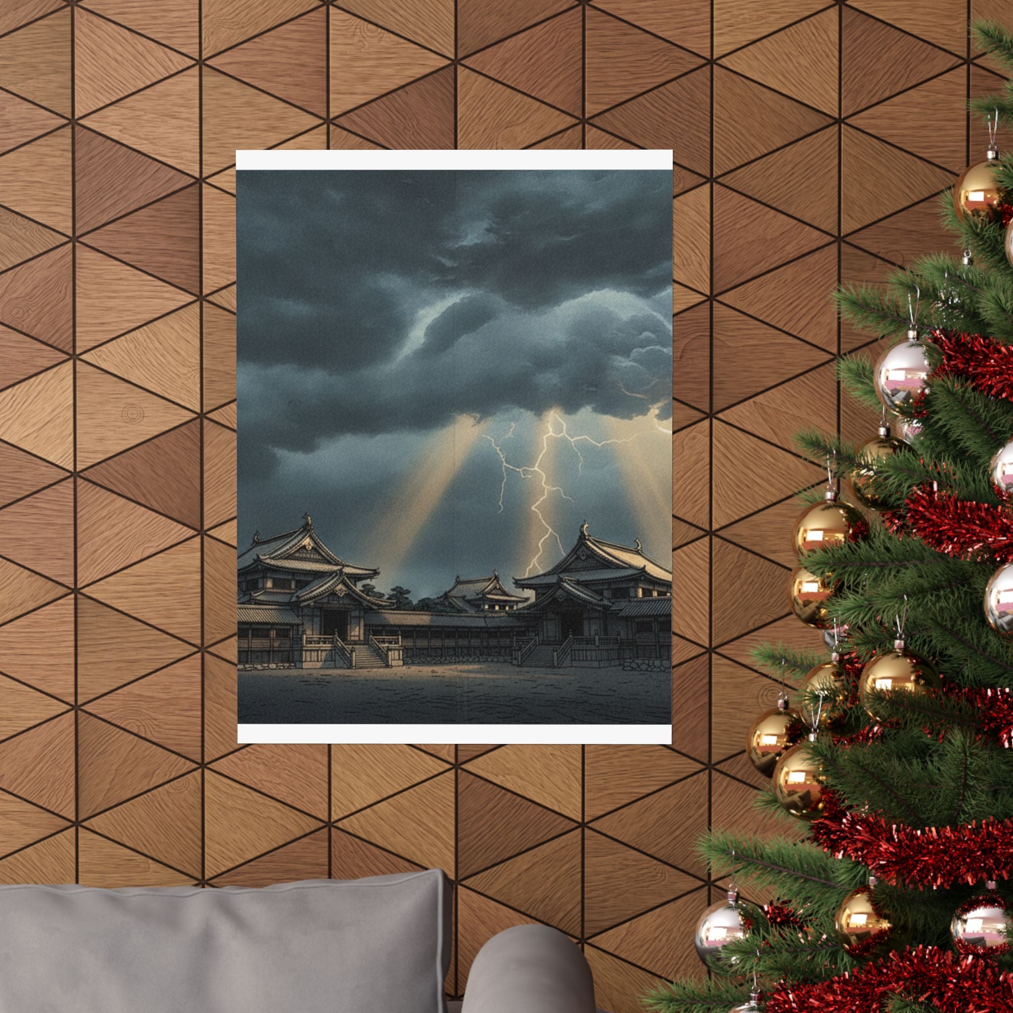 Dramatic Storm — The Inner Palace Of Chiyoda (Chiyoda No Ōoku) — Matte Poster