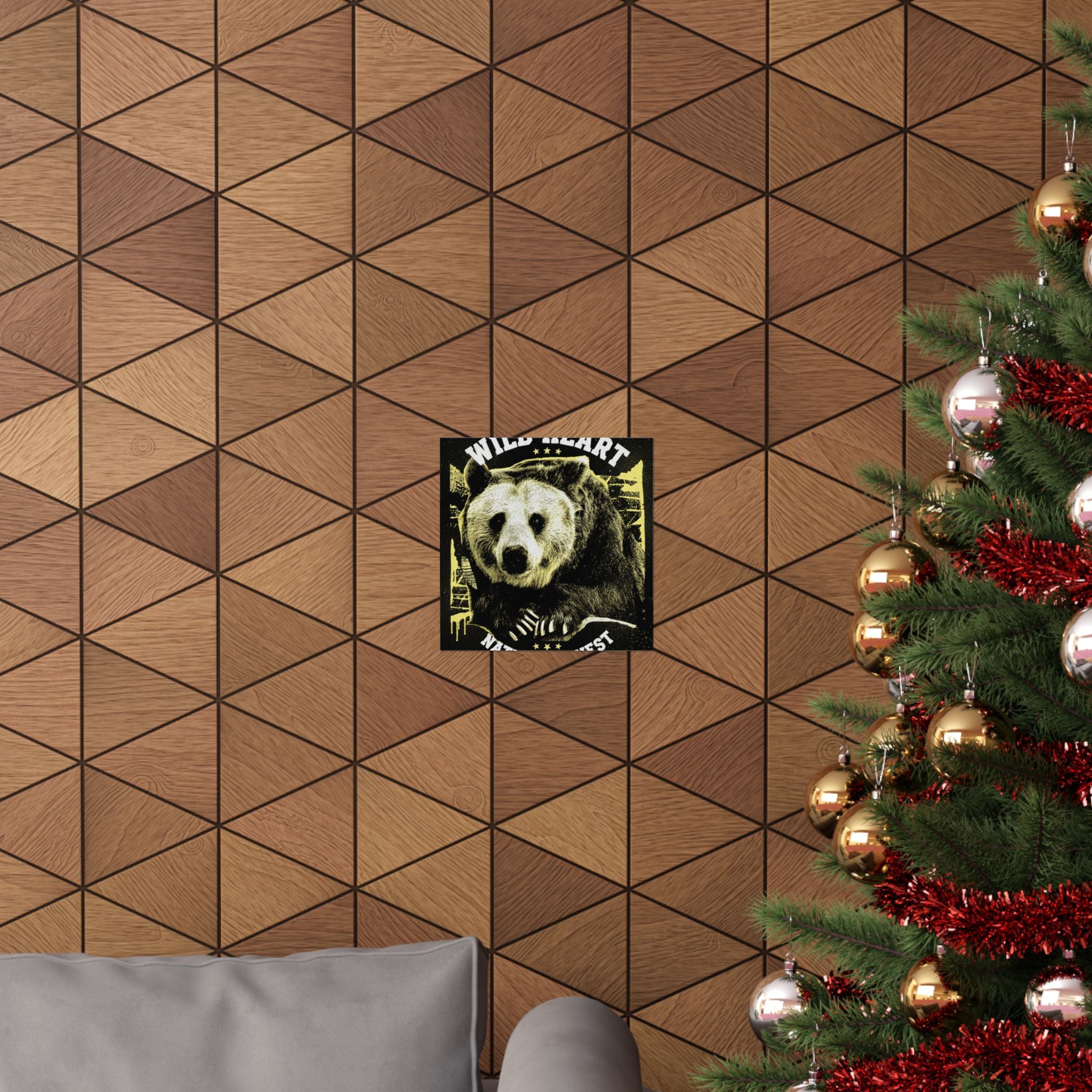 Streetwear Collage — Bear — Matte Poster