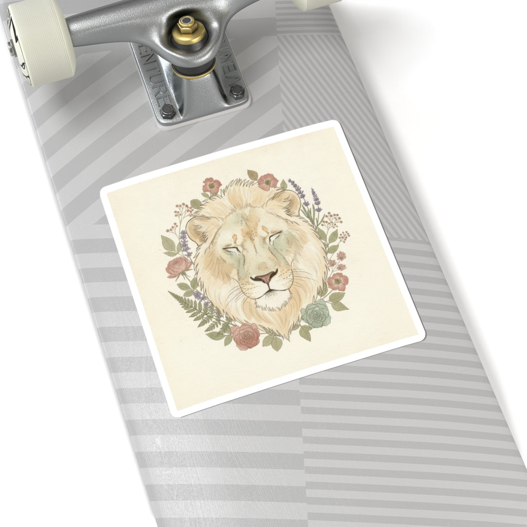 Botanical — Lion — Kiss-Cut Sticker