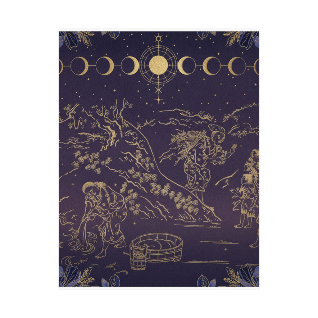 Celestial — Fagot–Gatherer Finds Boy With Sparrow — Matte Poster