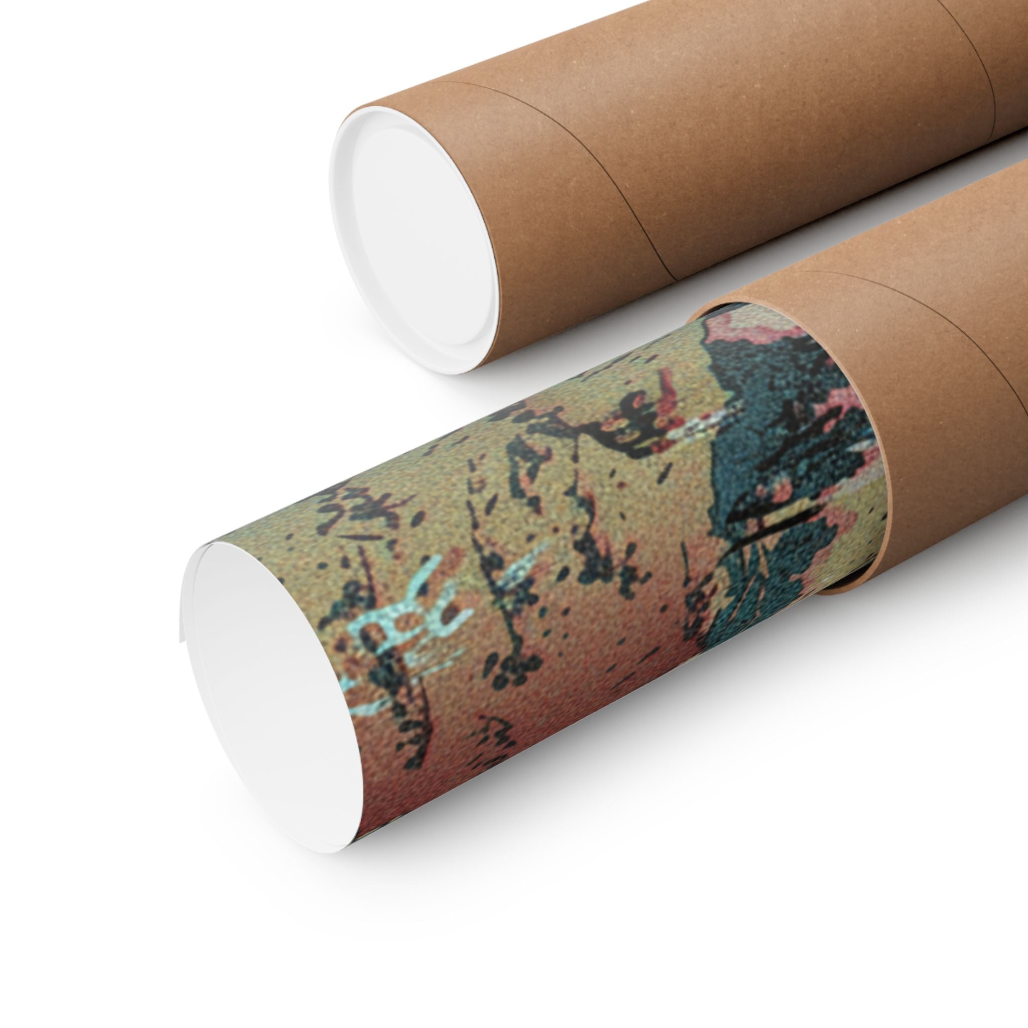 Glitch Culture — The Hanging-Cloud Bridge At Mount Gyōdō Near Ashikaga (Ashikaga Gyōdōzan Kumo No — Matte Poster