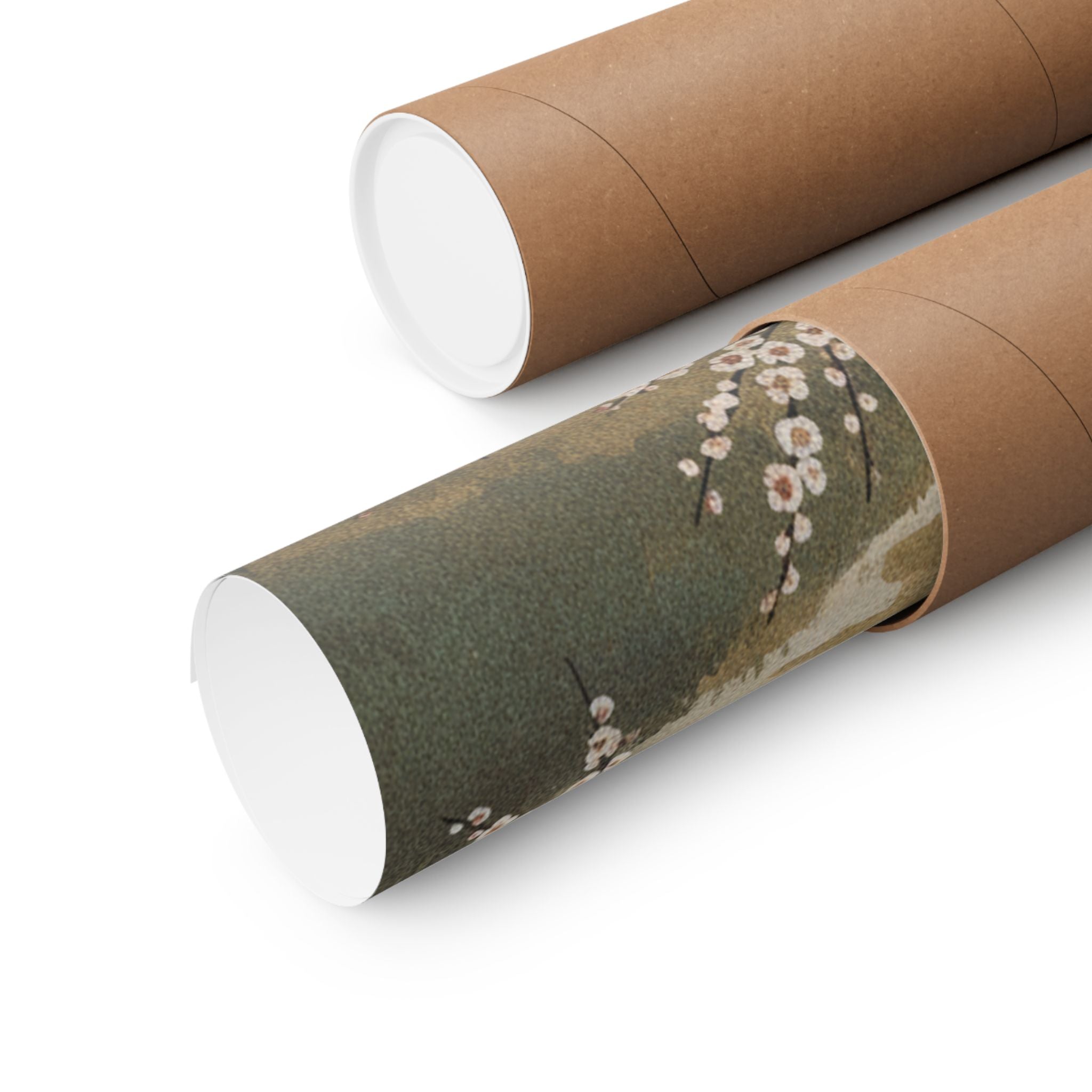 Scenic Nature — Plum Tree In Blossom — Matte Poster