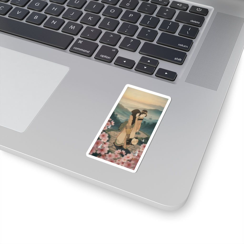 Scenic Nature — “Geisha” From The Series Three Amusements Of Contemporary Beauties (Tōsei Bijin  — Kiss-Cut Sticker
