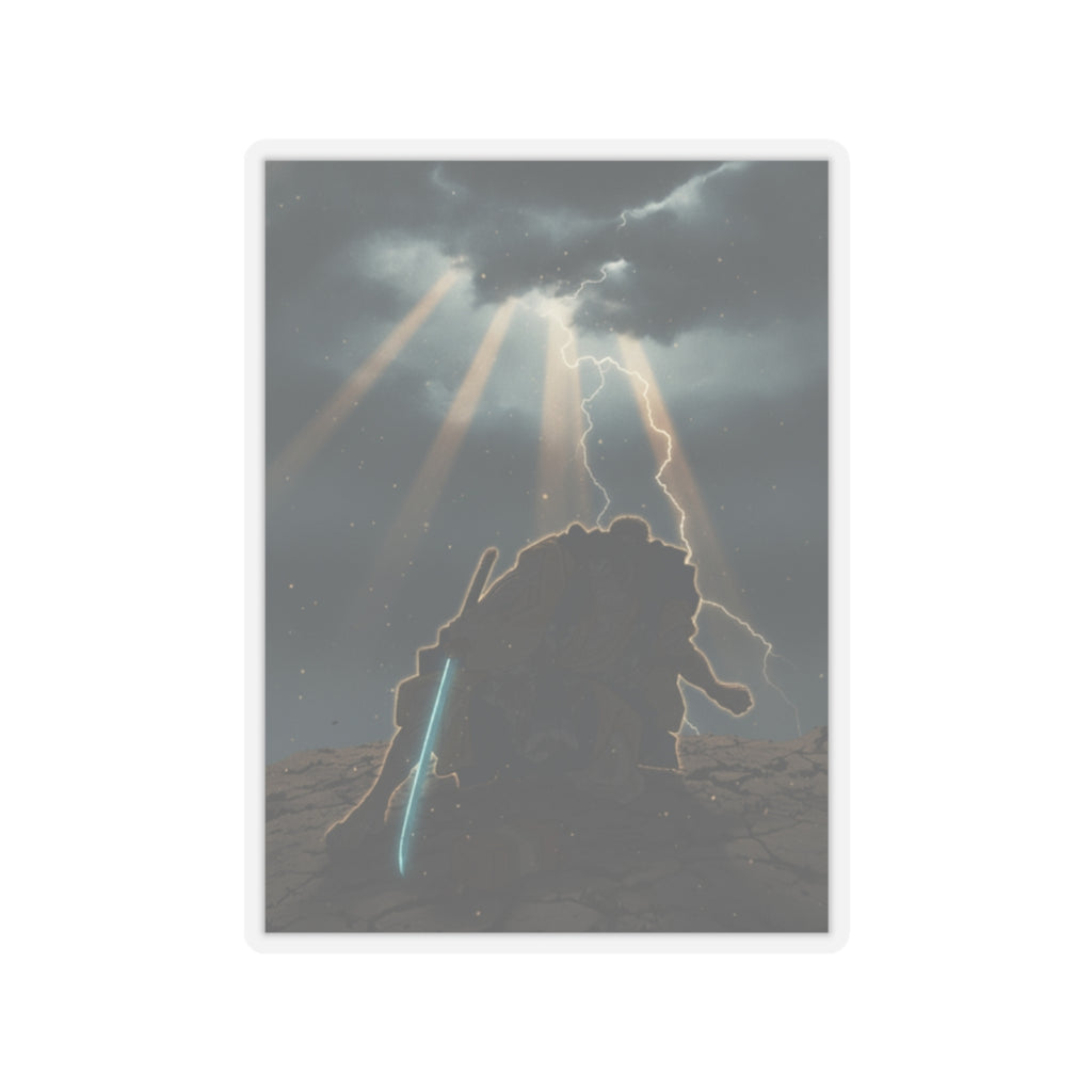Dramatic Storm — “‘A Molted Cicada Shell’ (Utsusemi): Soga Gorō Tokimune,” From The Series Scenes — Kiss-Cut Sticker