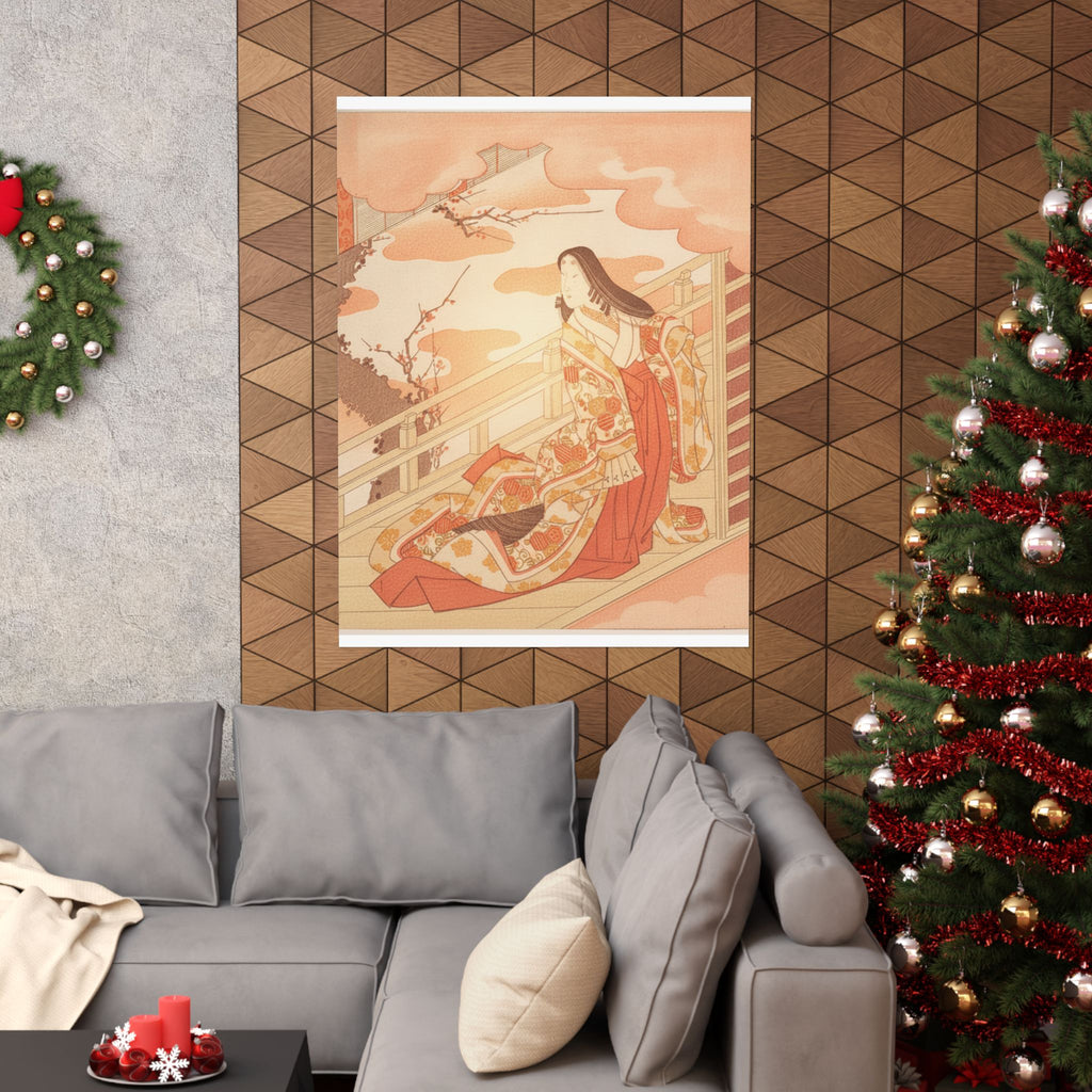 Southern Sunset — Court Lady Praising The Plum Blossom — Matte Poster