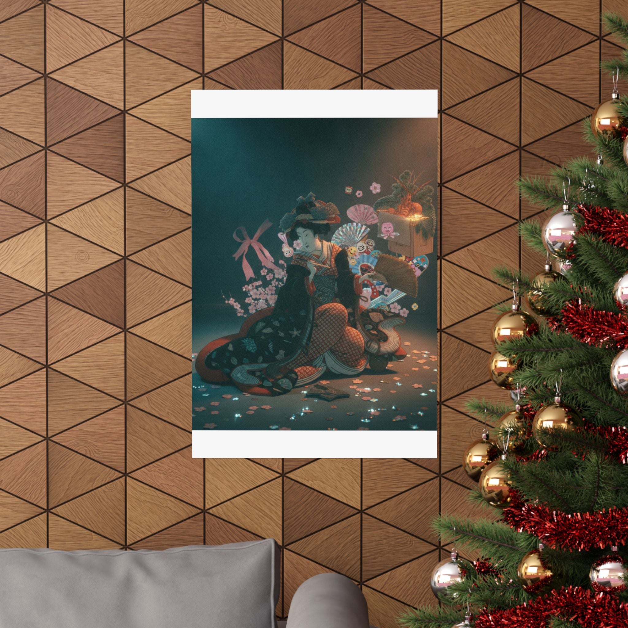 Cinematic — Courtesan And New Year Decoration — Matte Poster