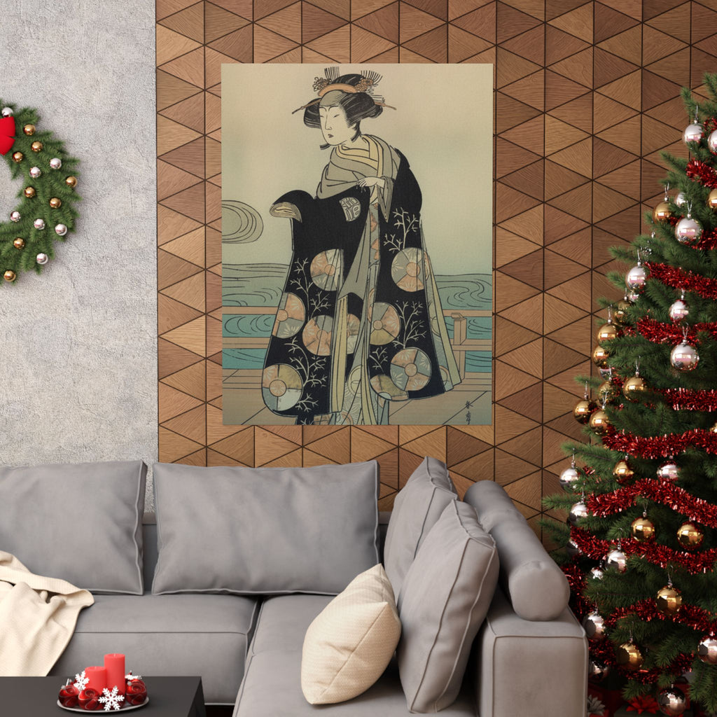 Affirmation — Yoshizawa Iroha As A Woman Standing On The Engawa Of A House By A River — Matte Poster