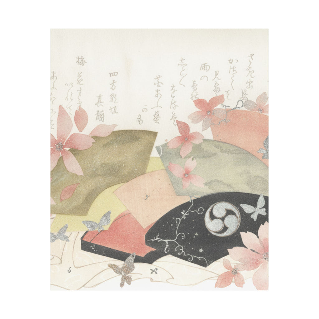 Watercolor — Fan-Box With Fans — Matte Poster