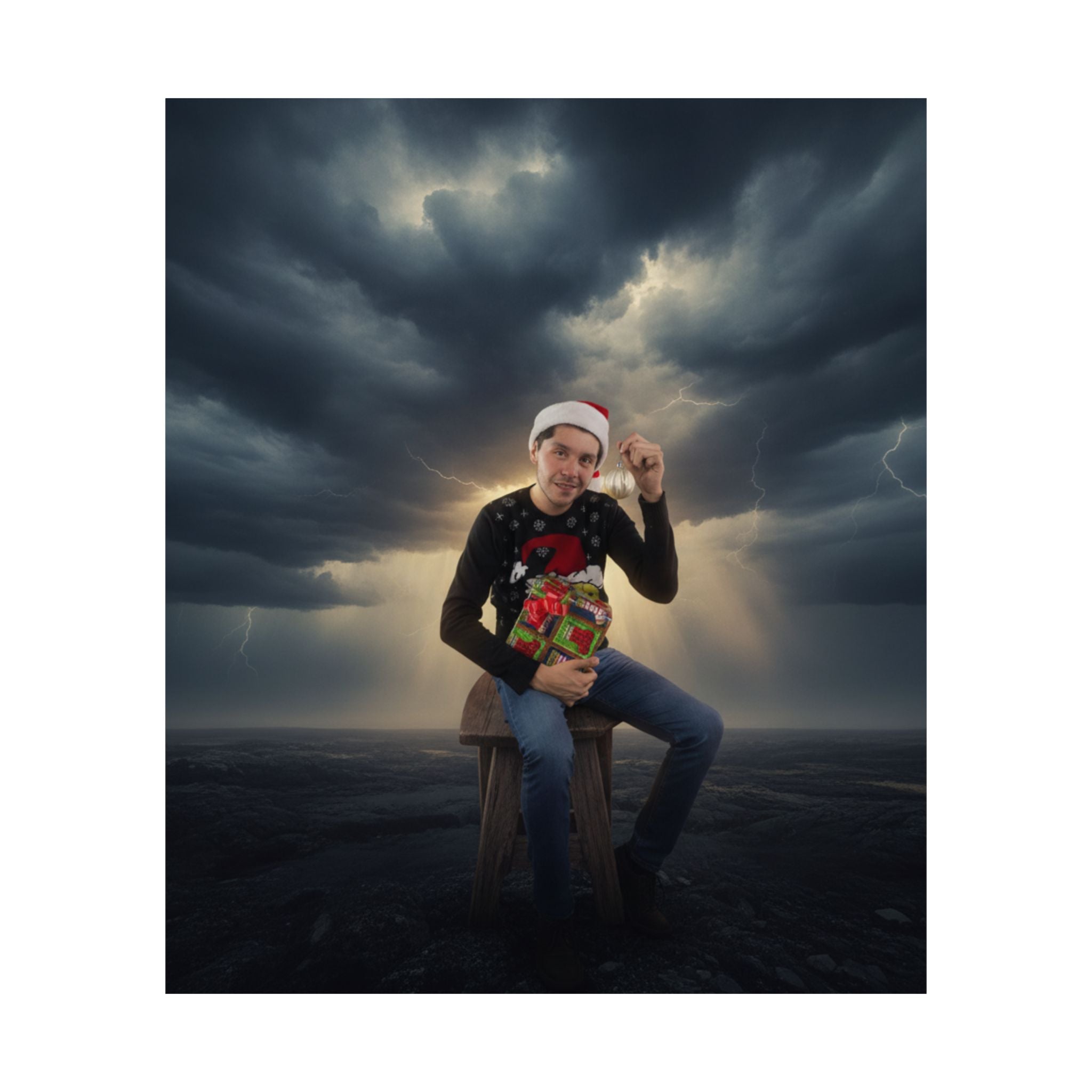 Dramatic Storm — Person — Matte Poster