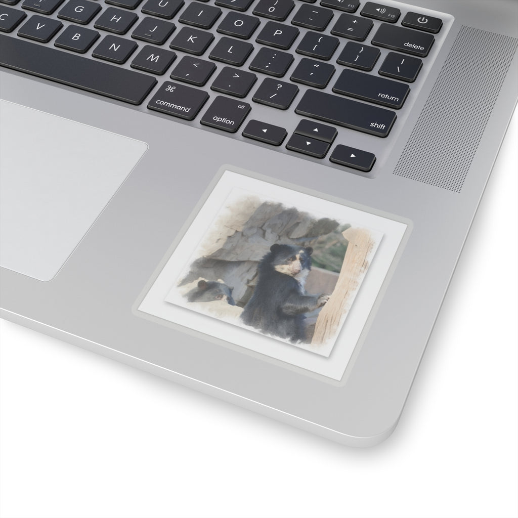 Watercolor — Bear — Kiss-Cut Sticker