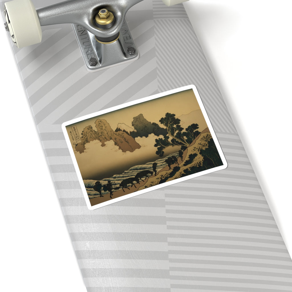 Scenic Nature — View From The Other Side Of Fuji From The Minobu River (Minobugawa Ura Fuji), Fr — Kiss-Cut Sticker