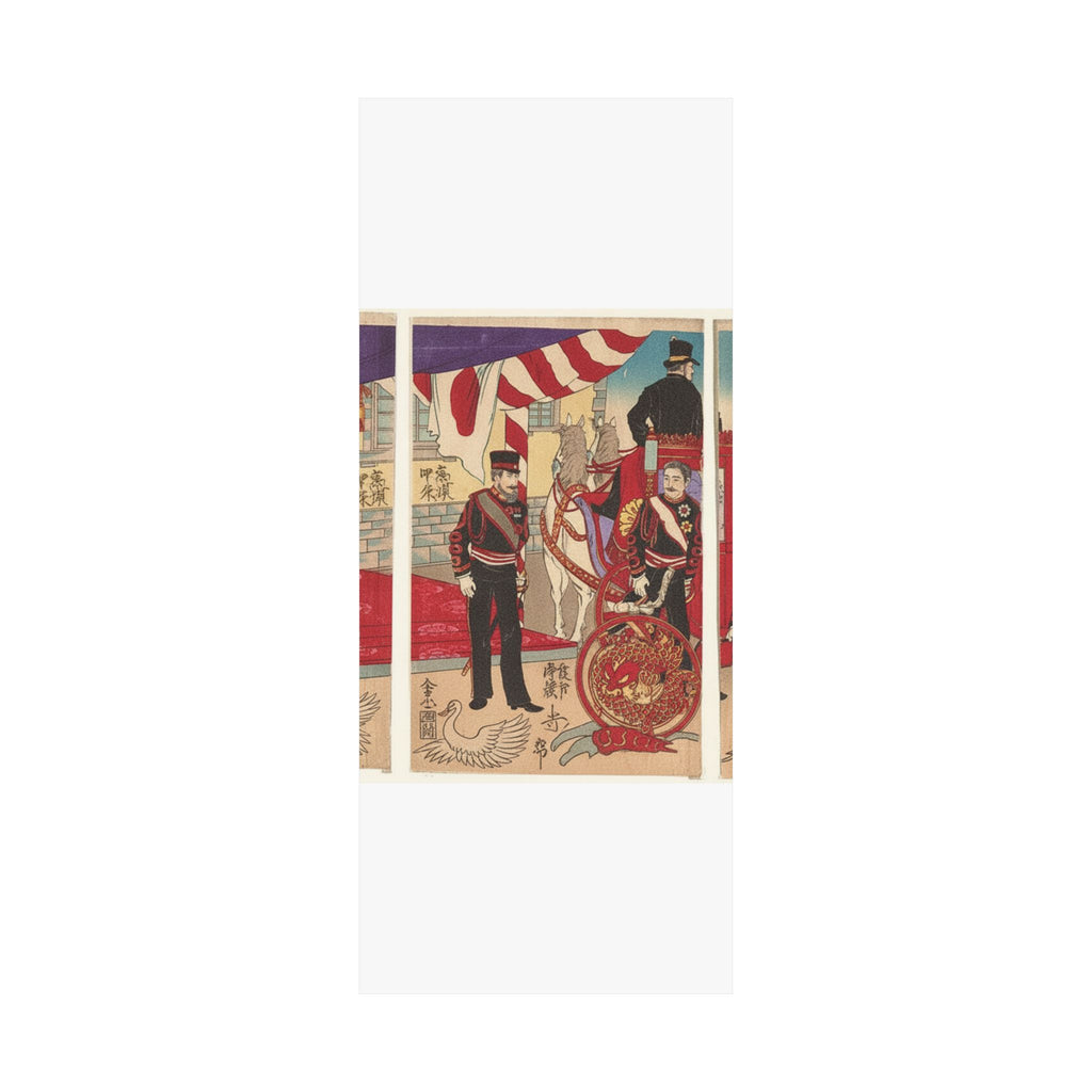 Japanese Street — Arrival Of The Emperor At Tokyo After The Victory (Russo-Japanese War) — Matte Poster